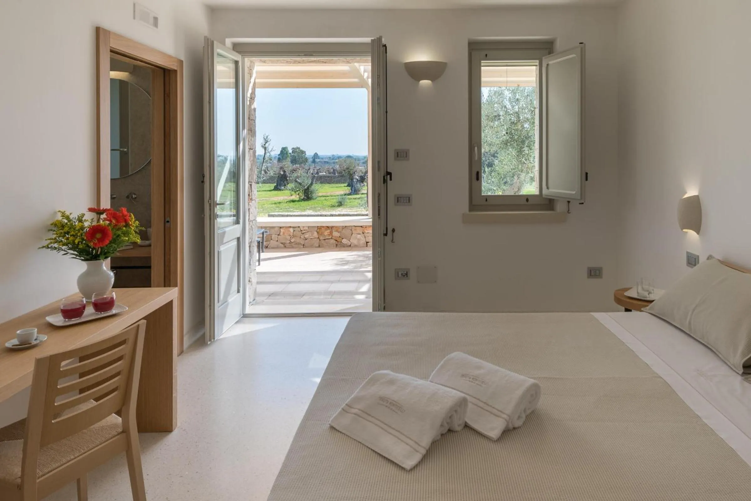 Bedroom, Bed in Tenuta Monticelli Bio Relais