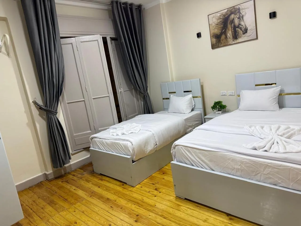 Bed in Sky light hotel