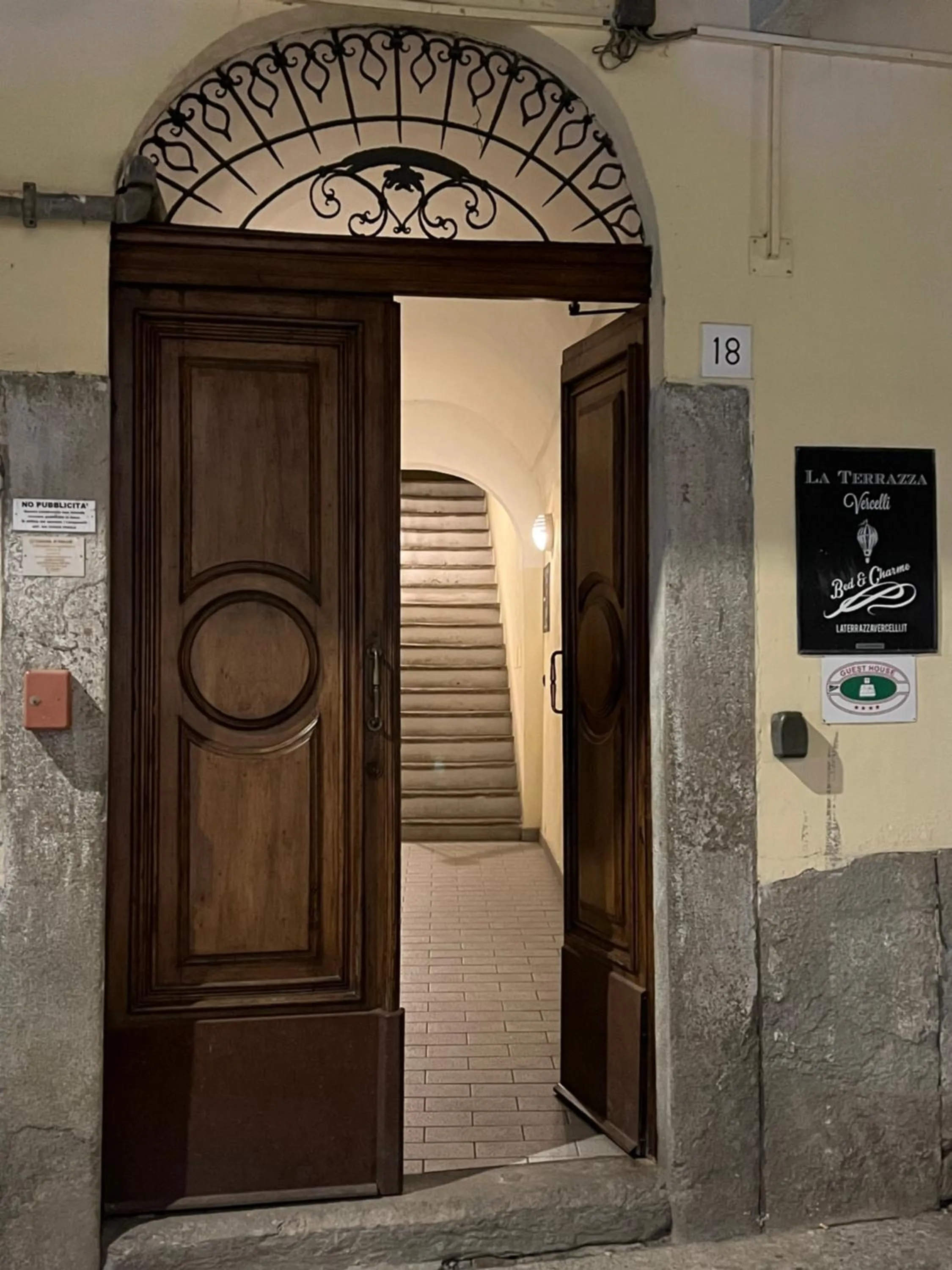 Facade/entrance in La Terrazza Vercelli Bed & Charme