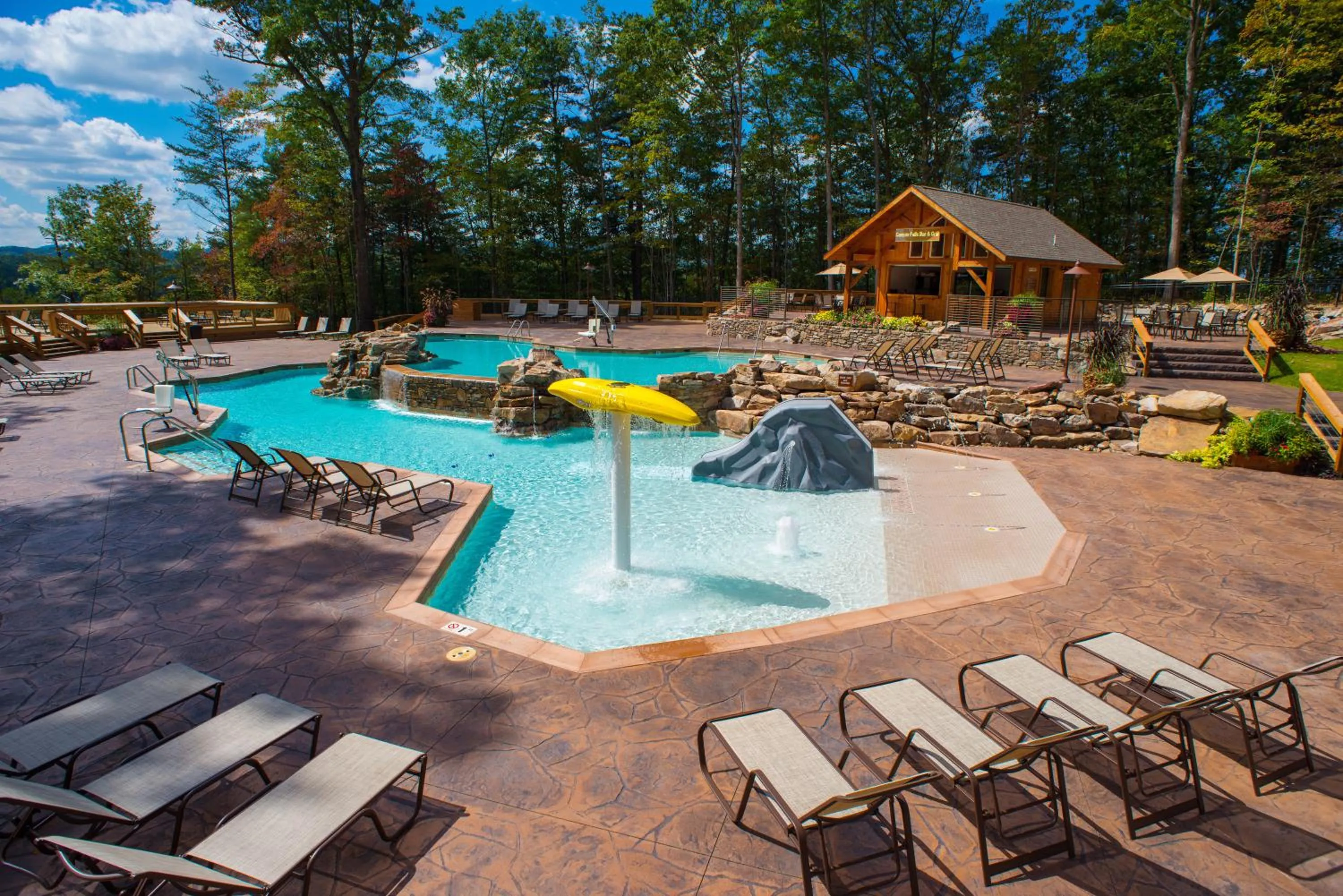 Pool view in Adventures on the Gorge