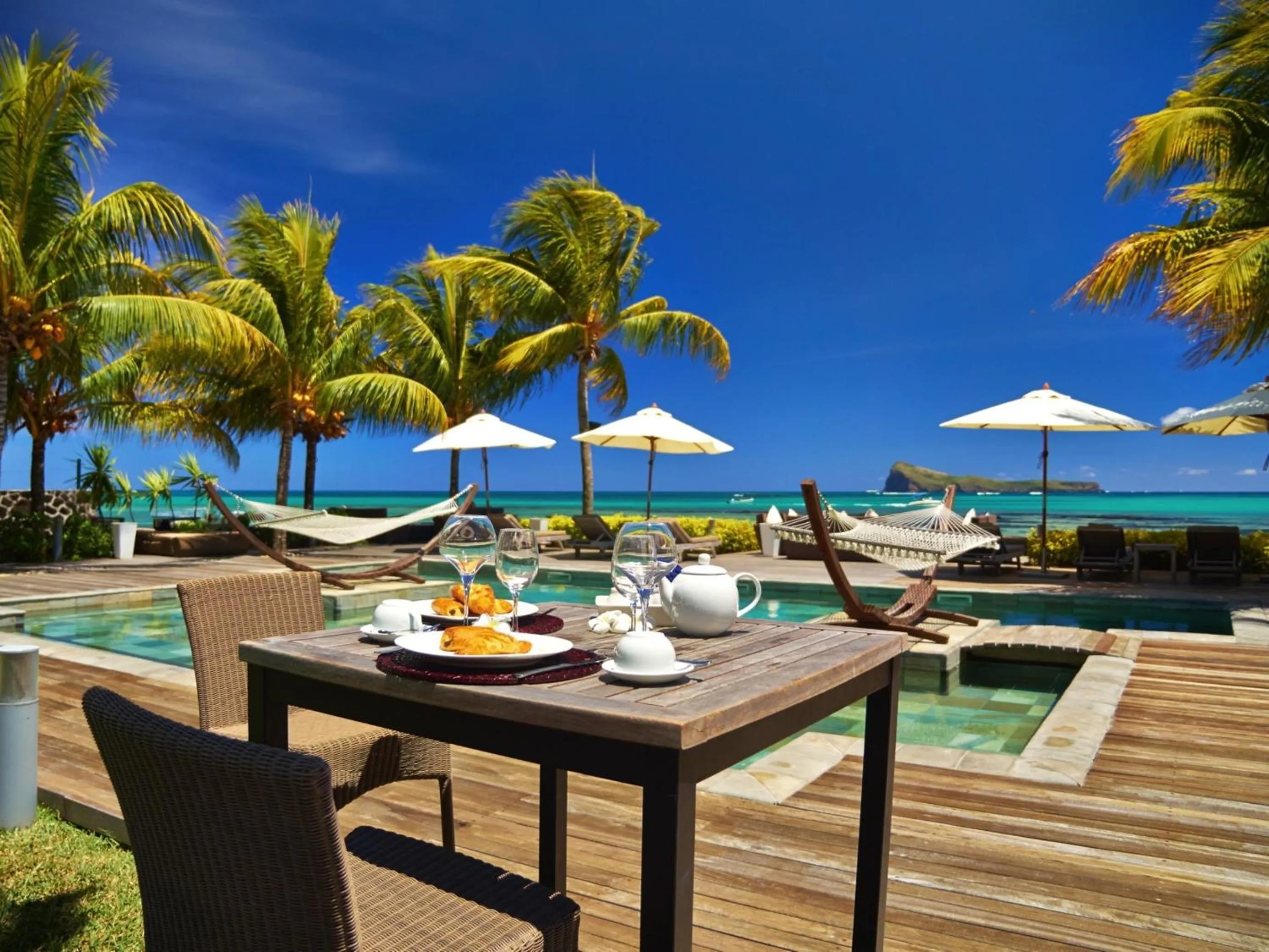 Balcony/Terrace in Cape Point Seafront by LOV Mauritius