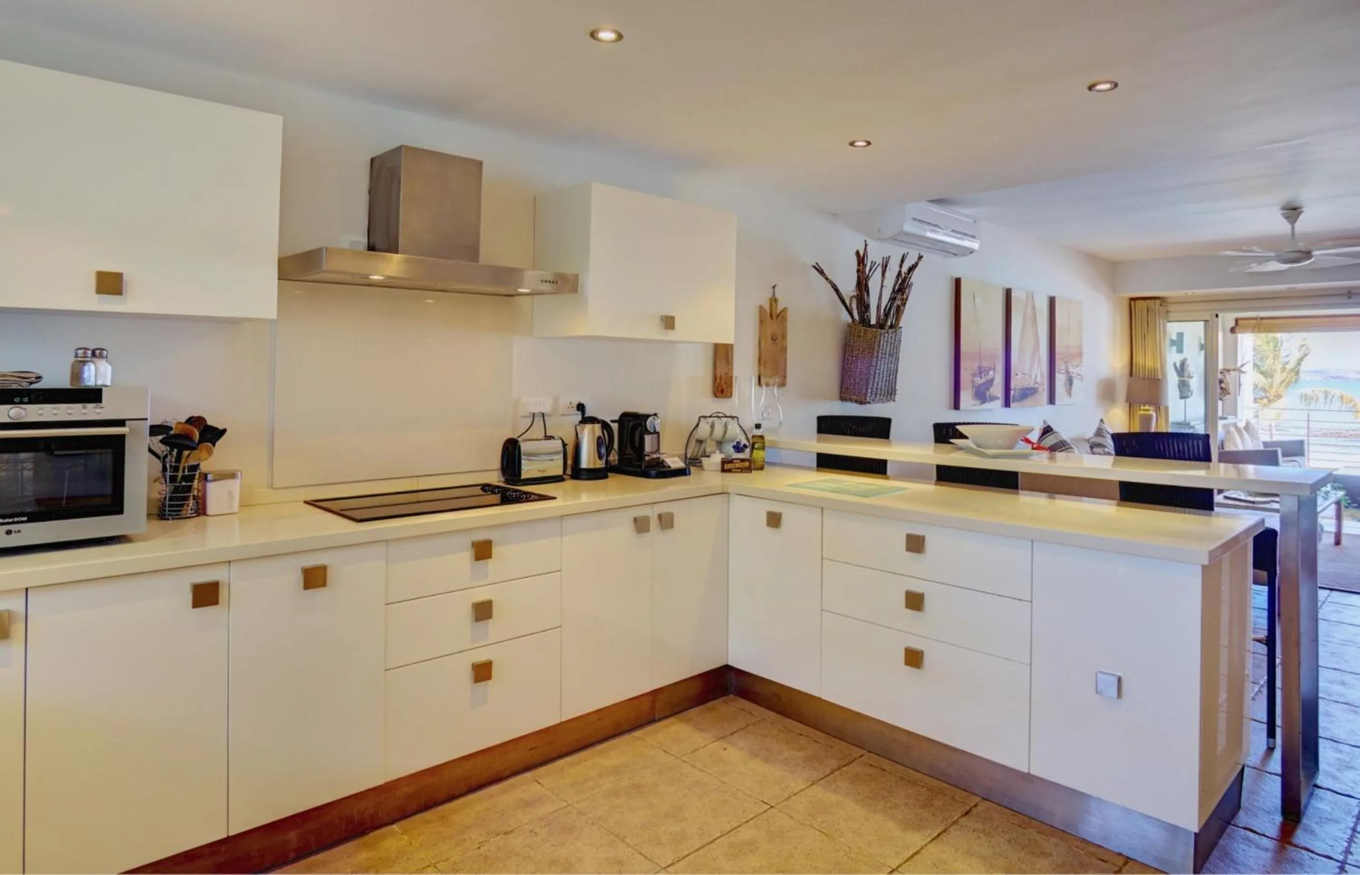 Kitchen or kitchenette in Cape Point Seafront by LOV Mauritius