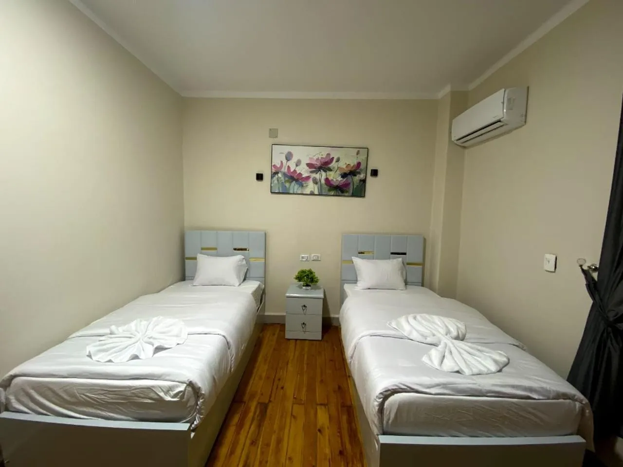 Bed in Sky light hotel