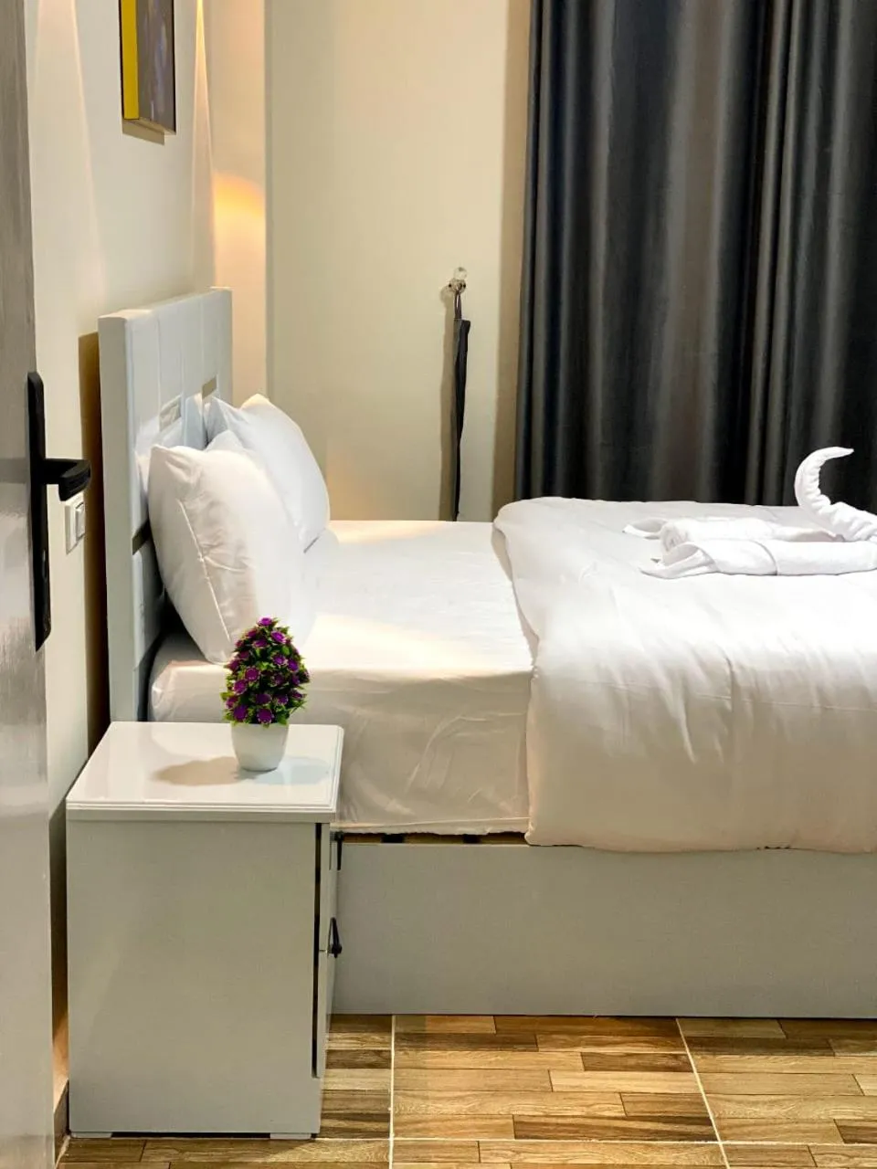 Bed in Sky light hotel