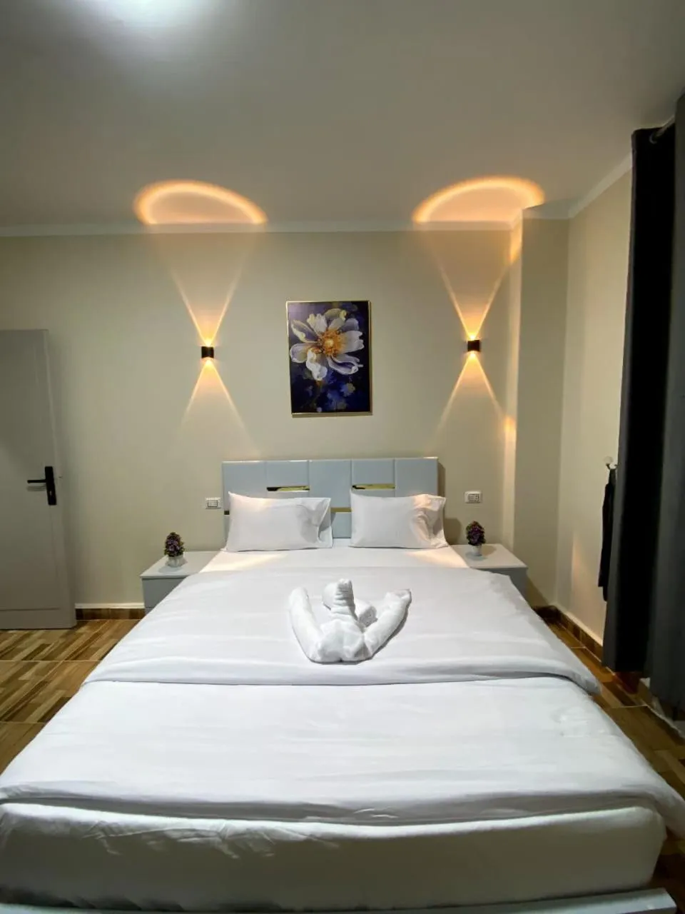 Bed in Sky light hotel