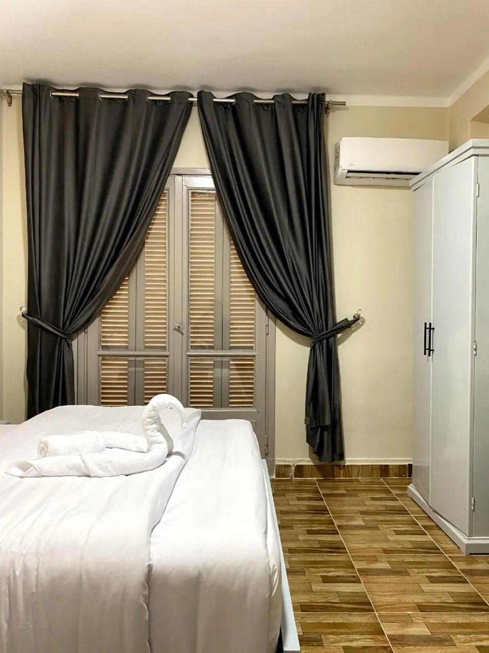 Bed in Sky light hotel