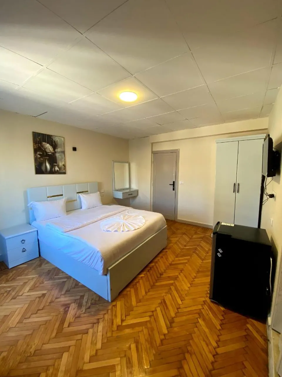 Bed in Sky light hotel