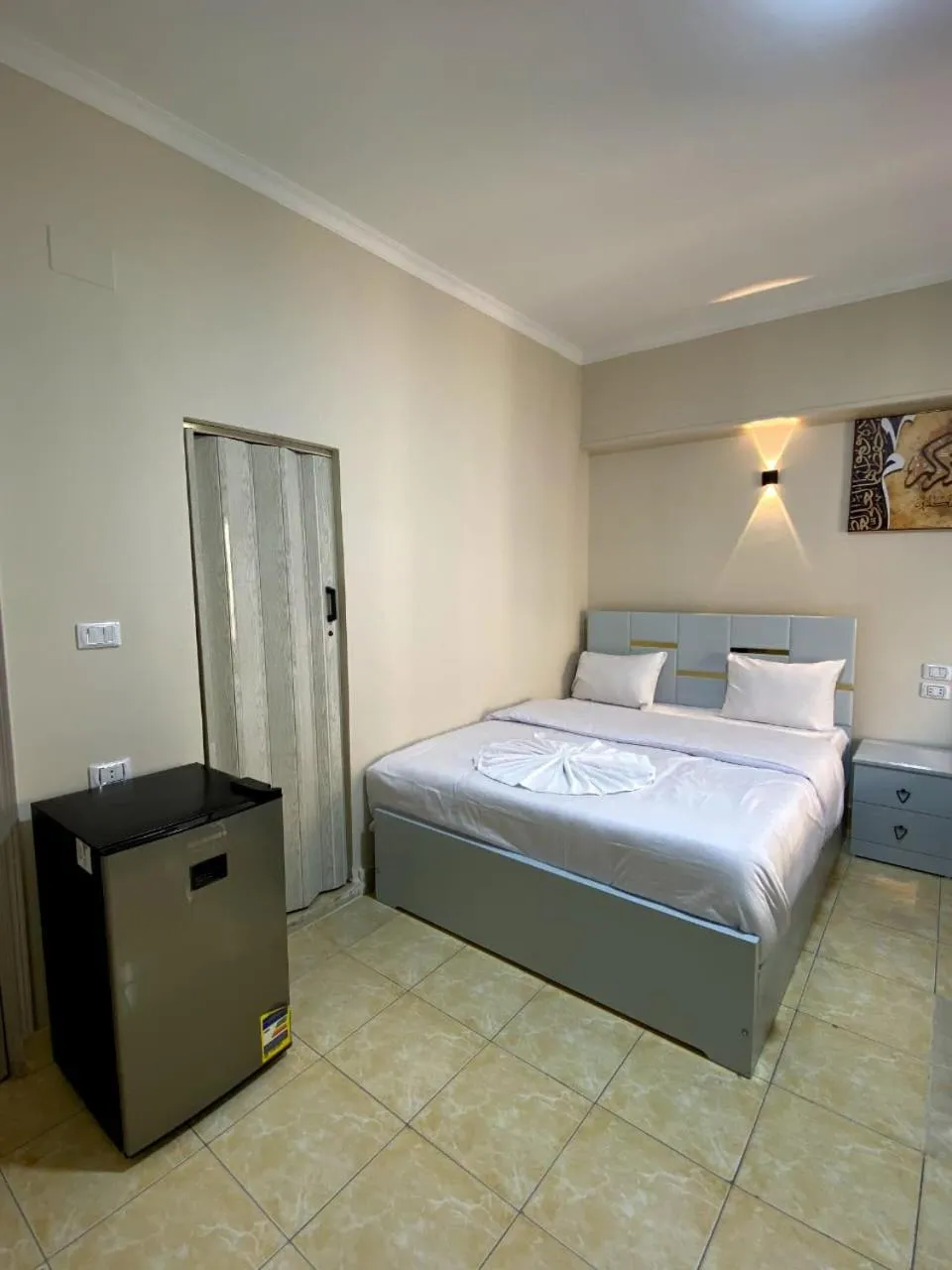 Bed in Sky light hotel