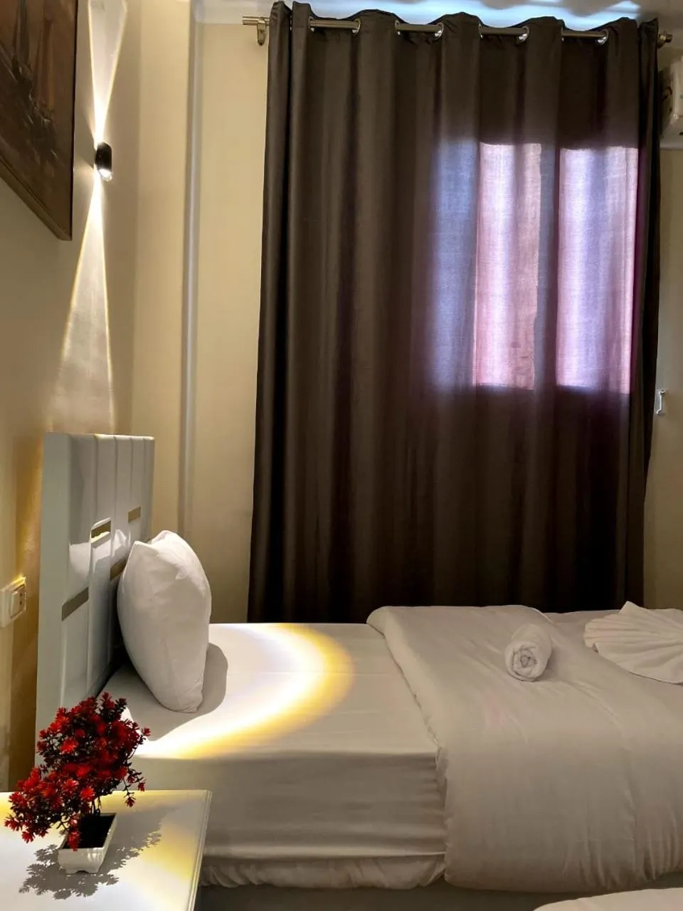 Bed in Sky light hotel