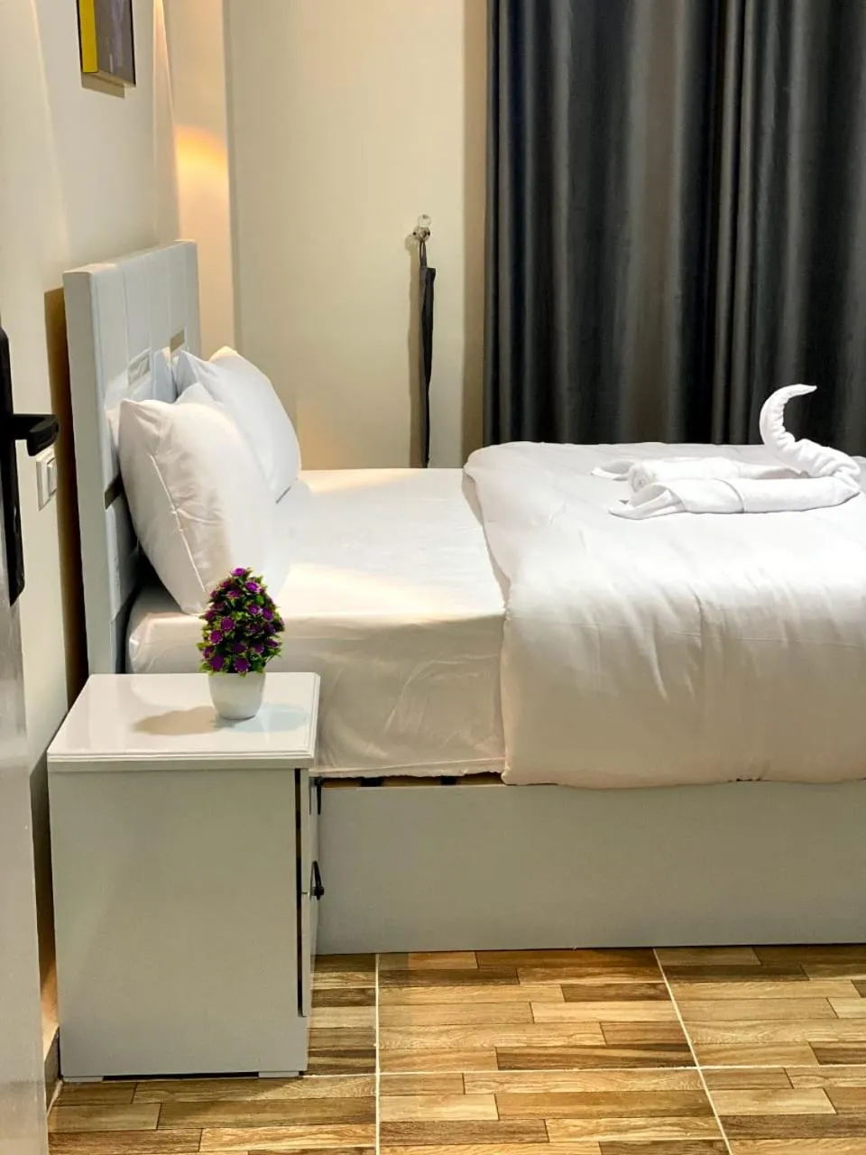 Bed in Sky light hotel