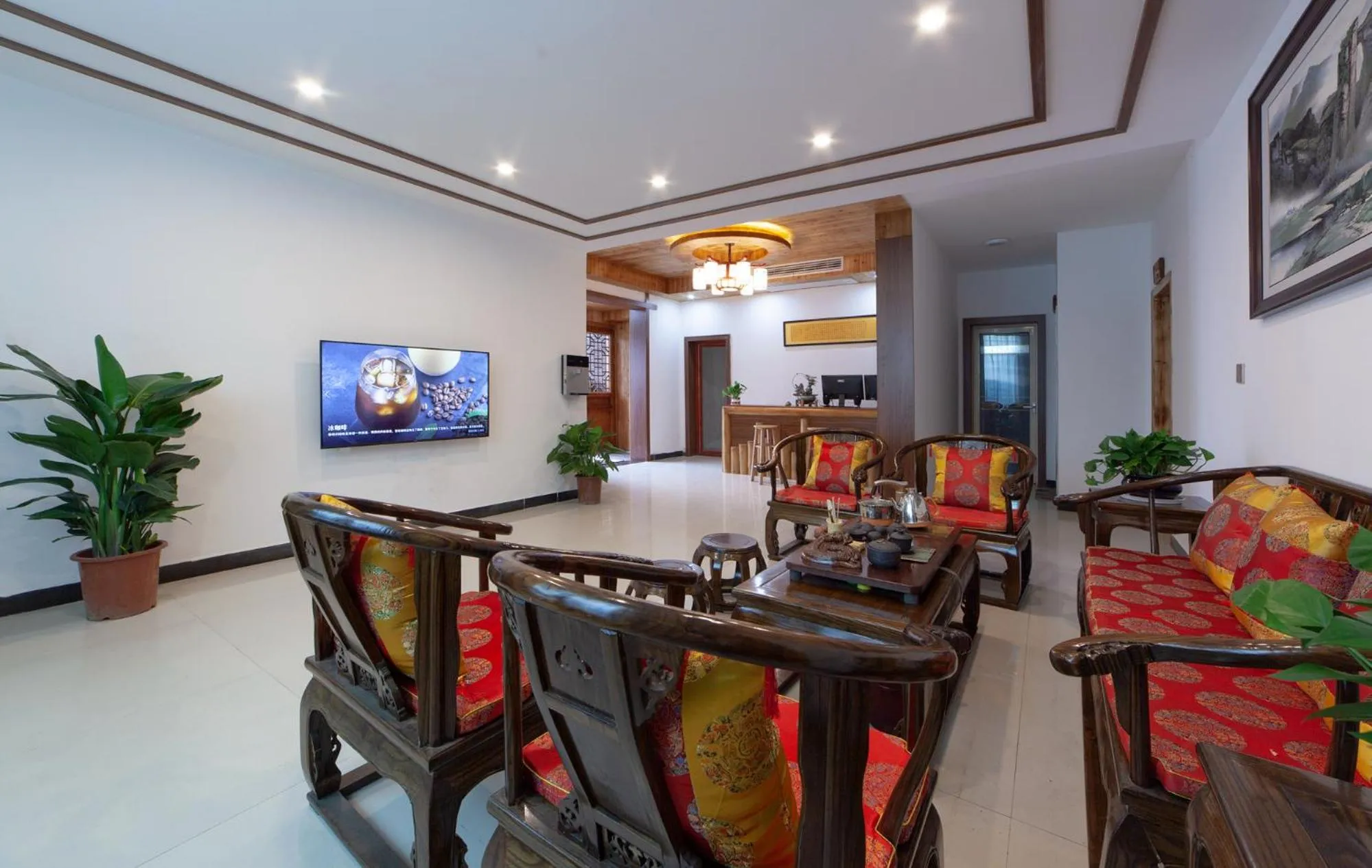 Lobby or reception in Hotel California Zhangjiajie