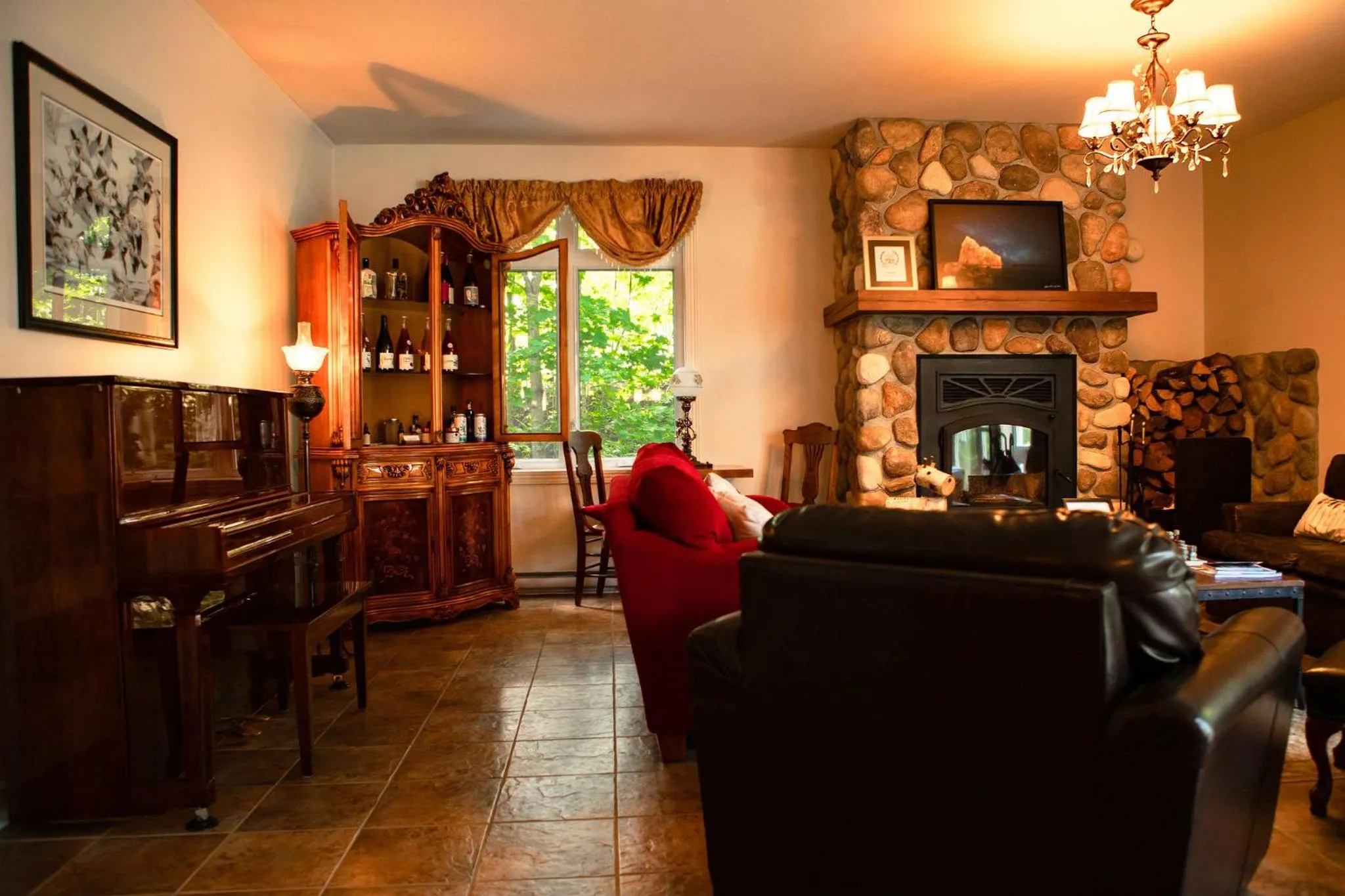 Living room in Auberge Sous les Arbres