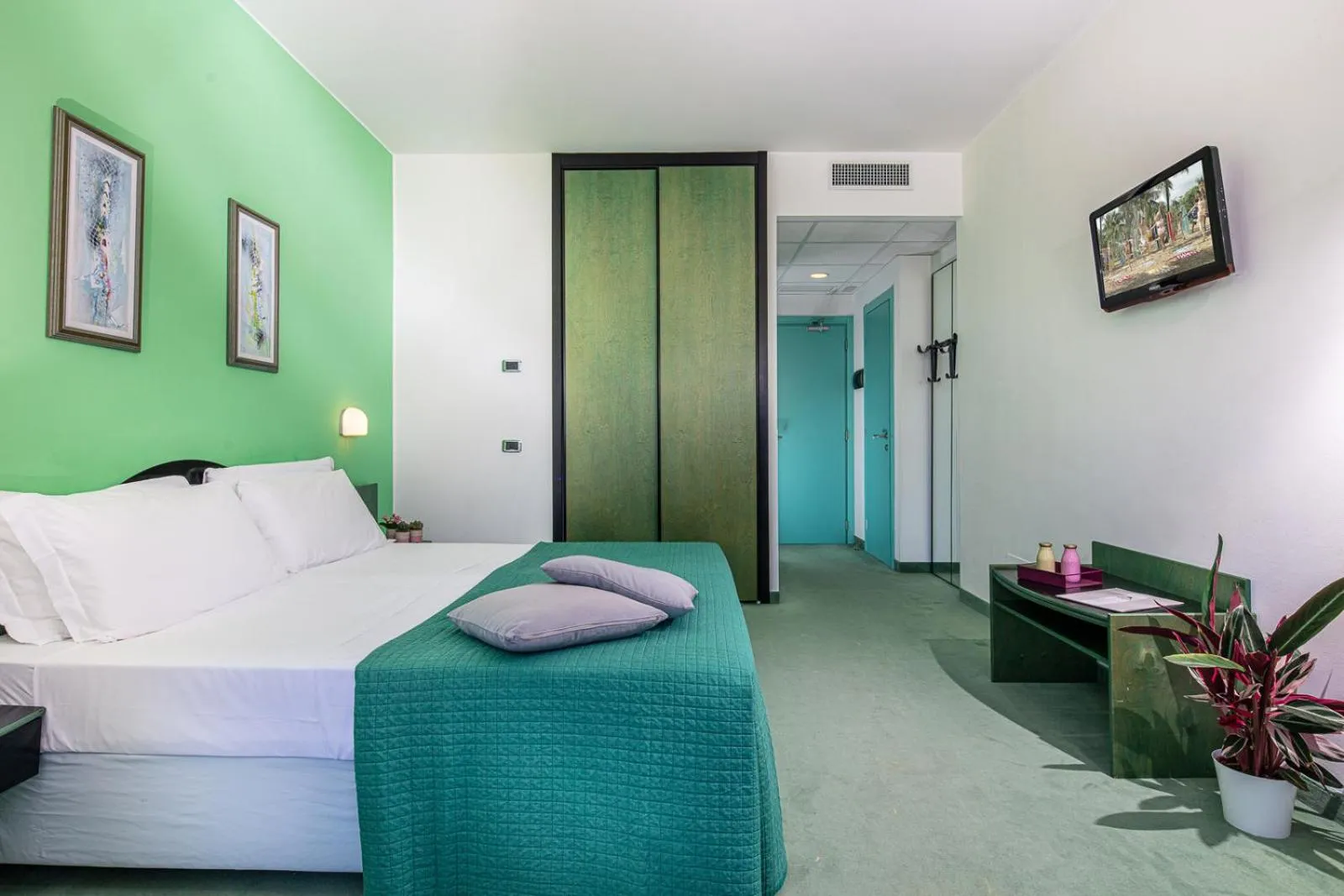 Bed in Hotel Medusa Splendid