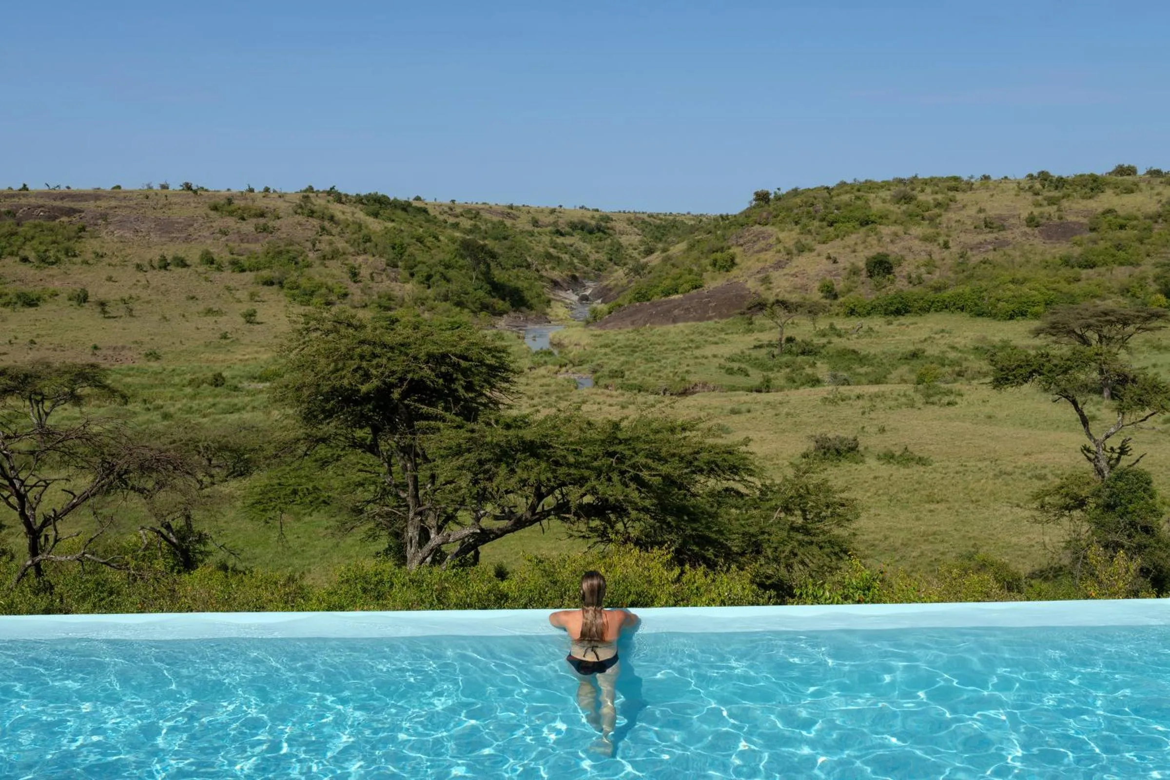 Pool view in Mahali Mzuri