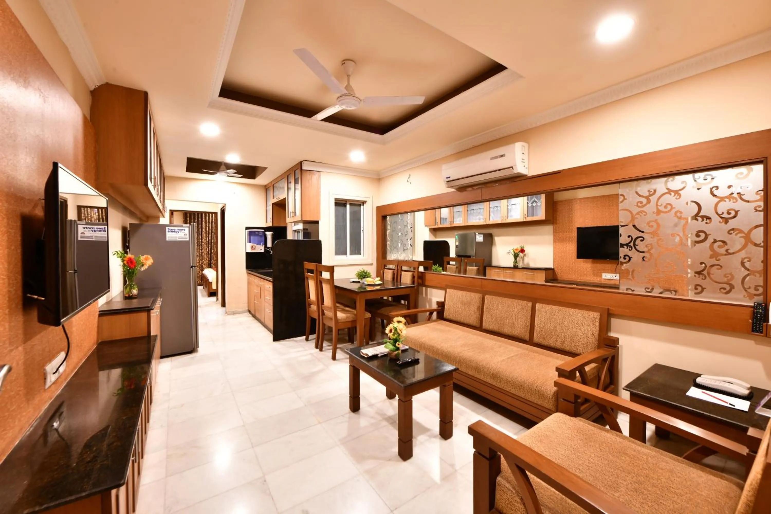 Living room in Click White House Residency, Vadodara