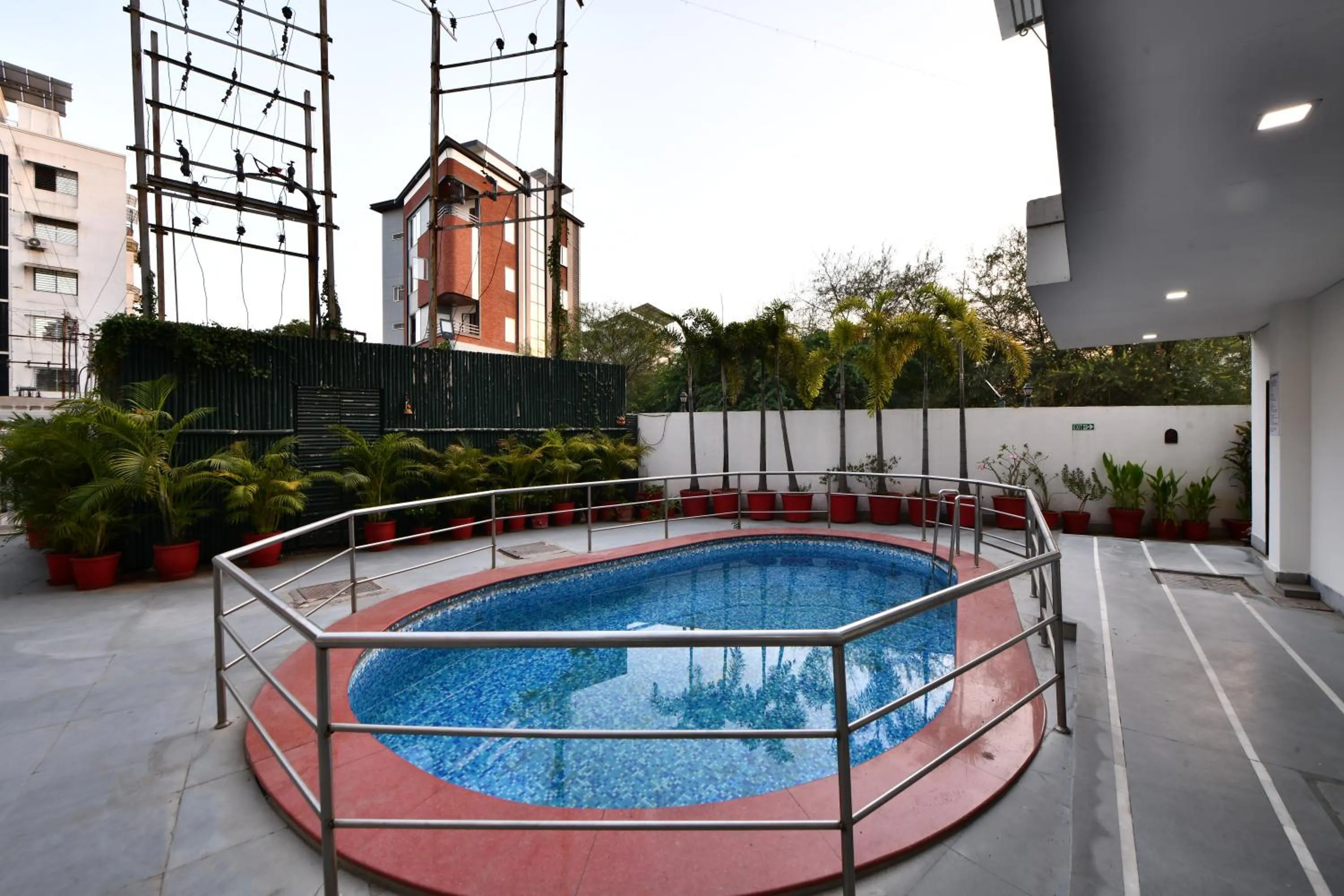 Swimming pool in Click White House Residency, Vadodara