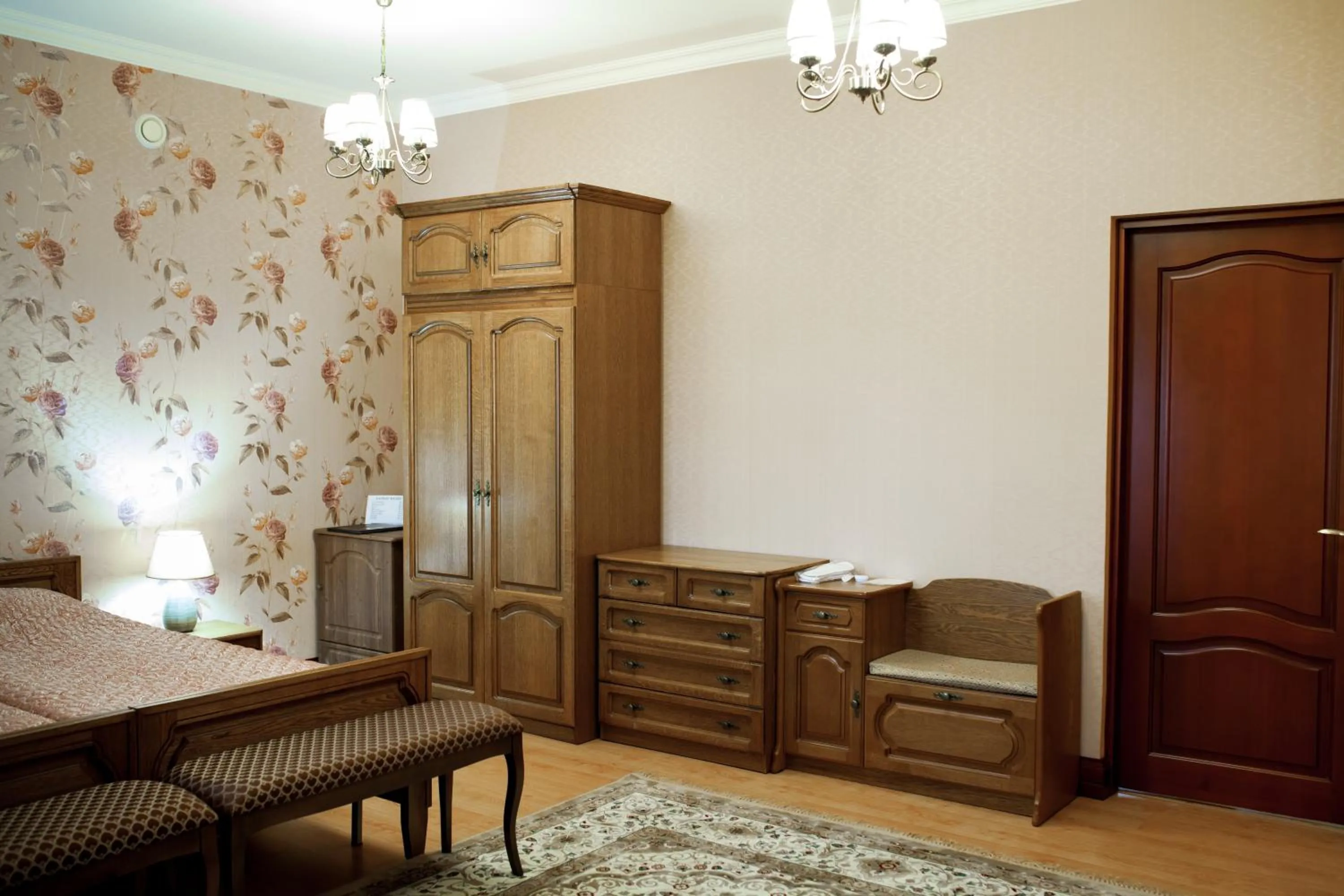 Decorative detail, Bed in Hotel Miss Mari