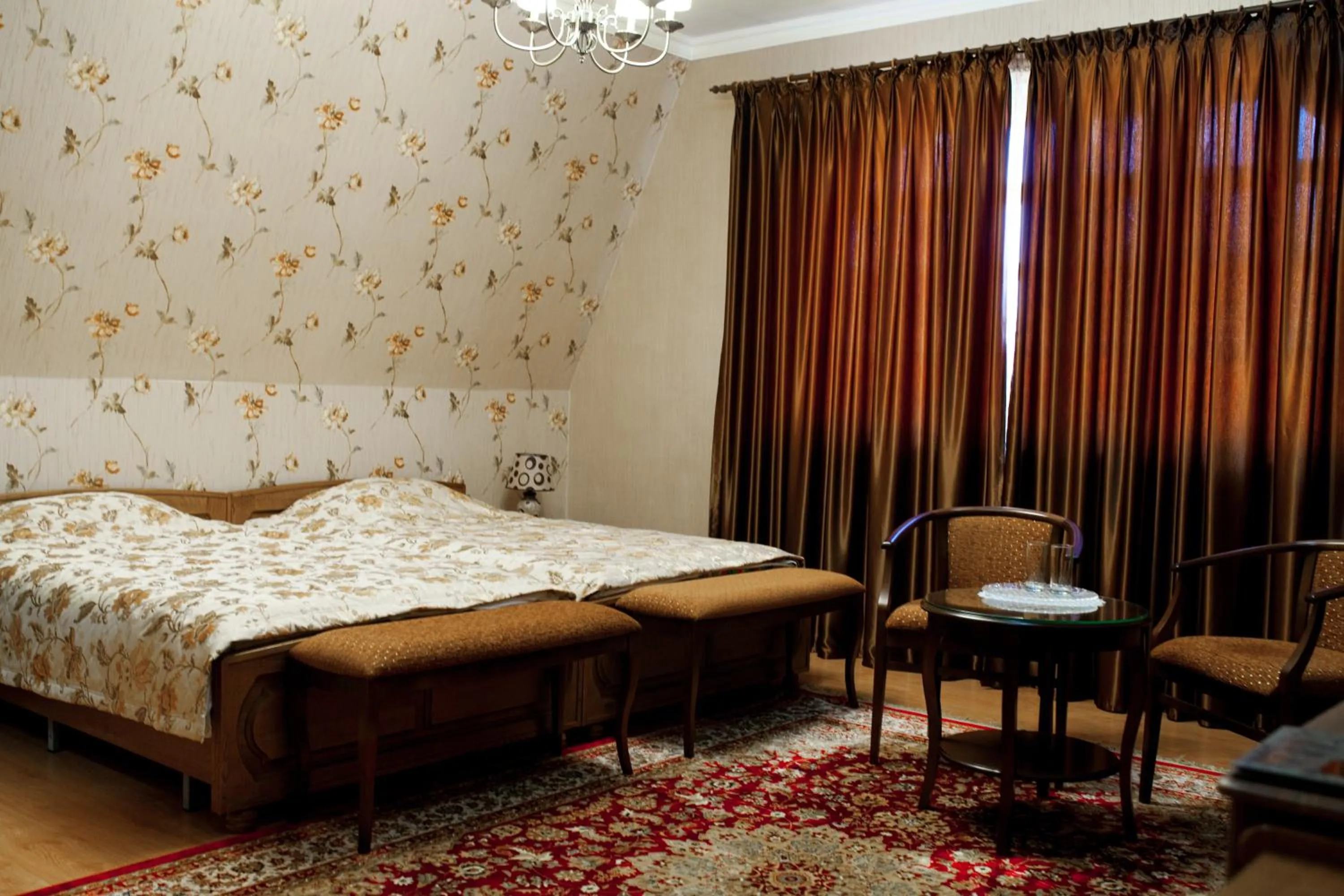 Decorative detail, Bed in Hotel Miss Mari