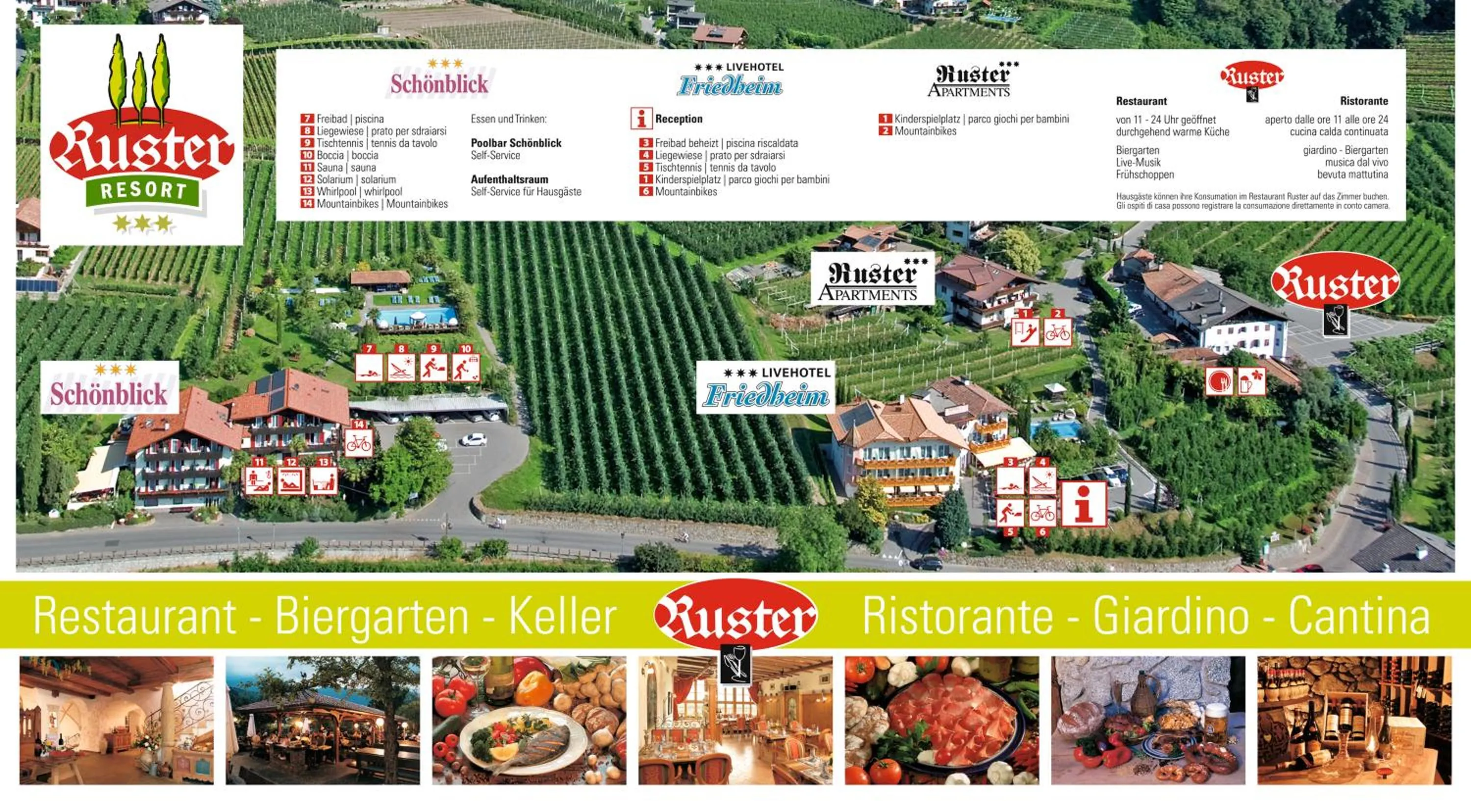 Restaurant/places to eat in Ruster Resort