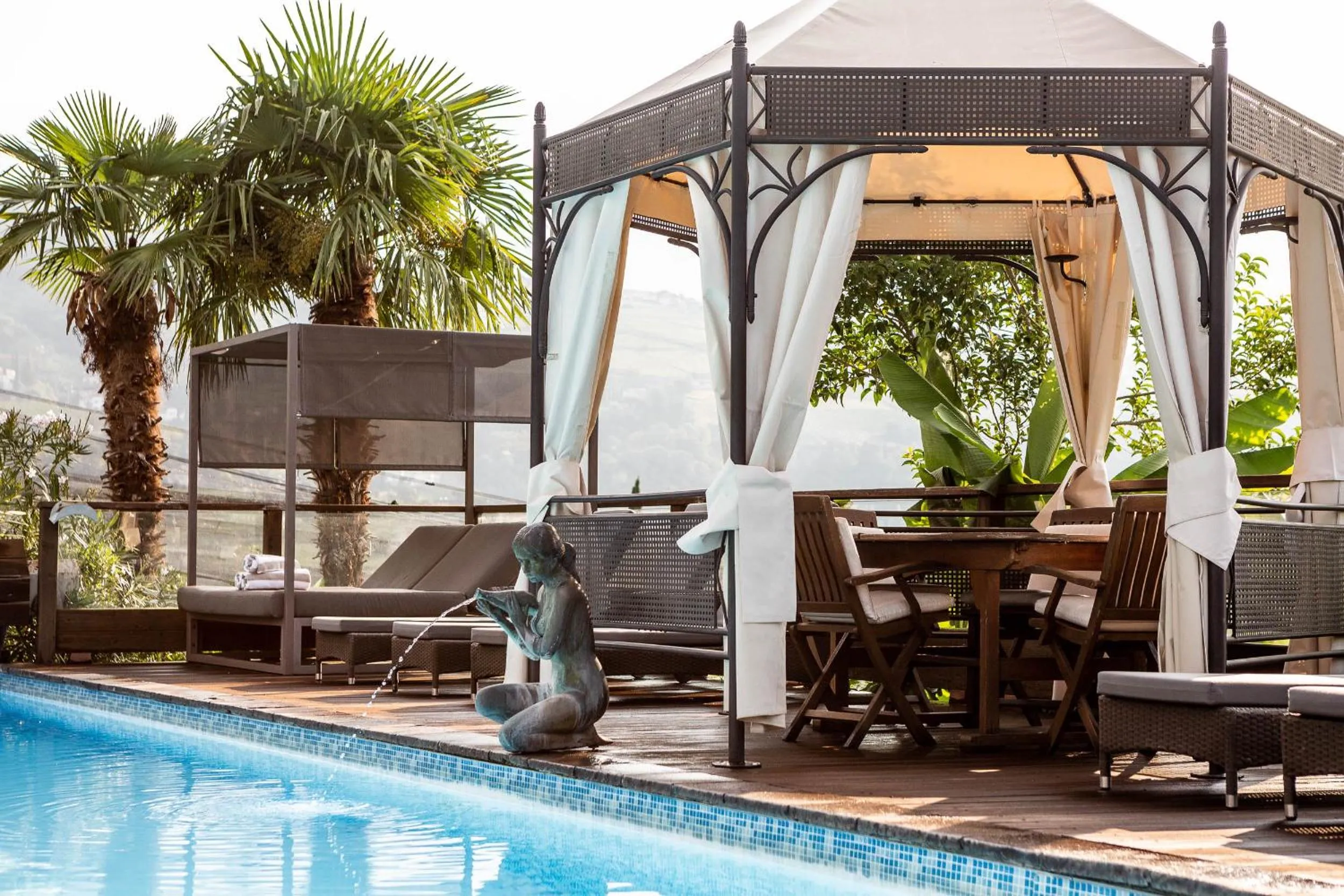 Pool view in Ruster Resort