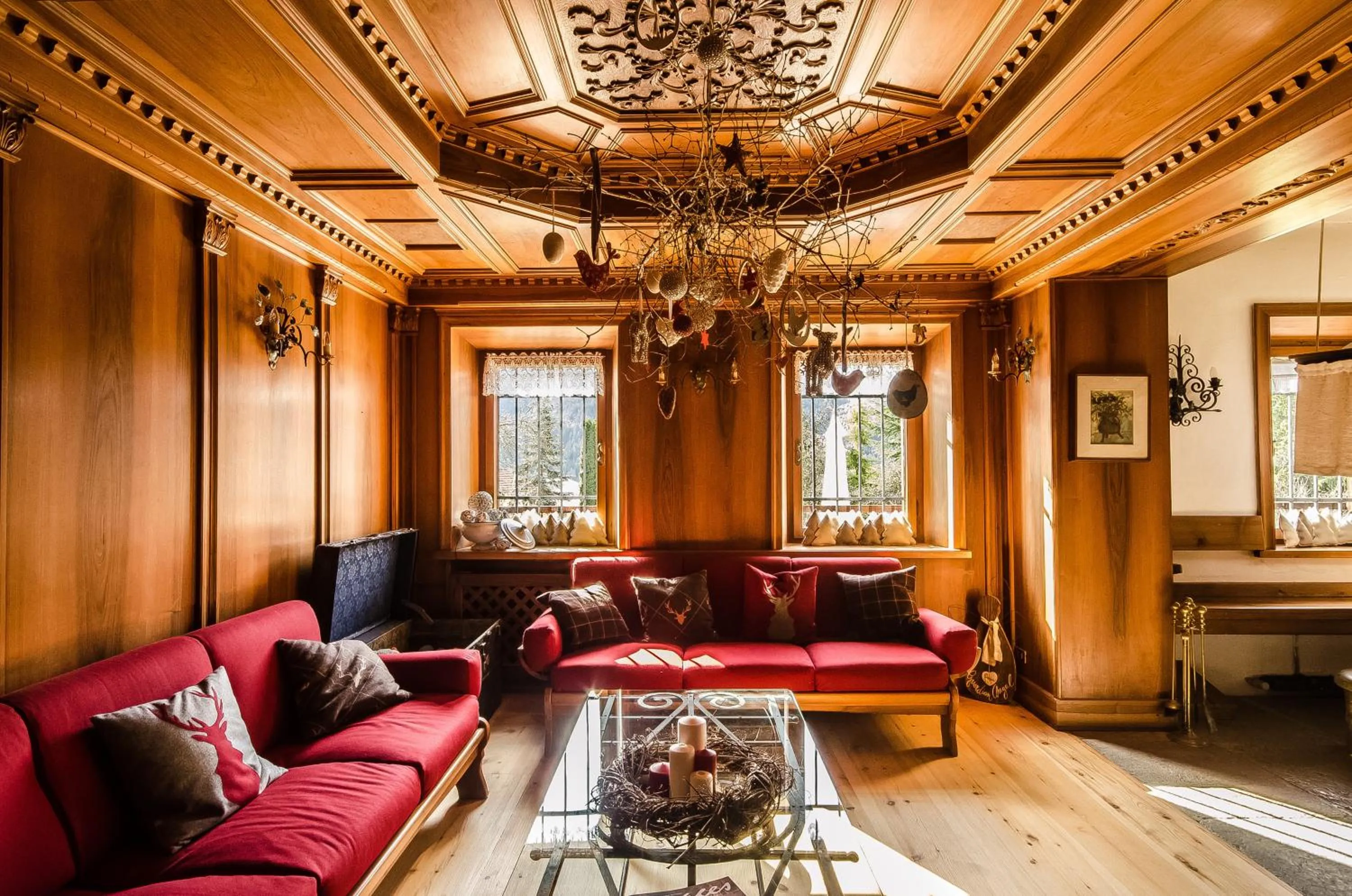 Communal lounge/ TV room in B&B Rossodisera