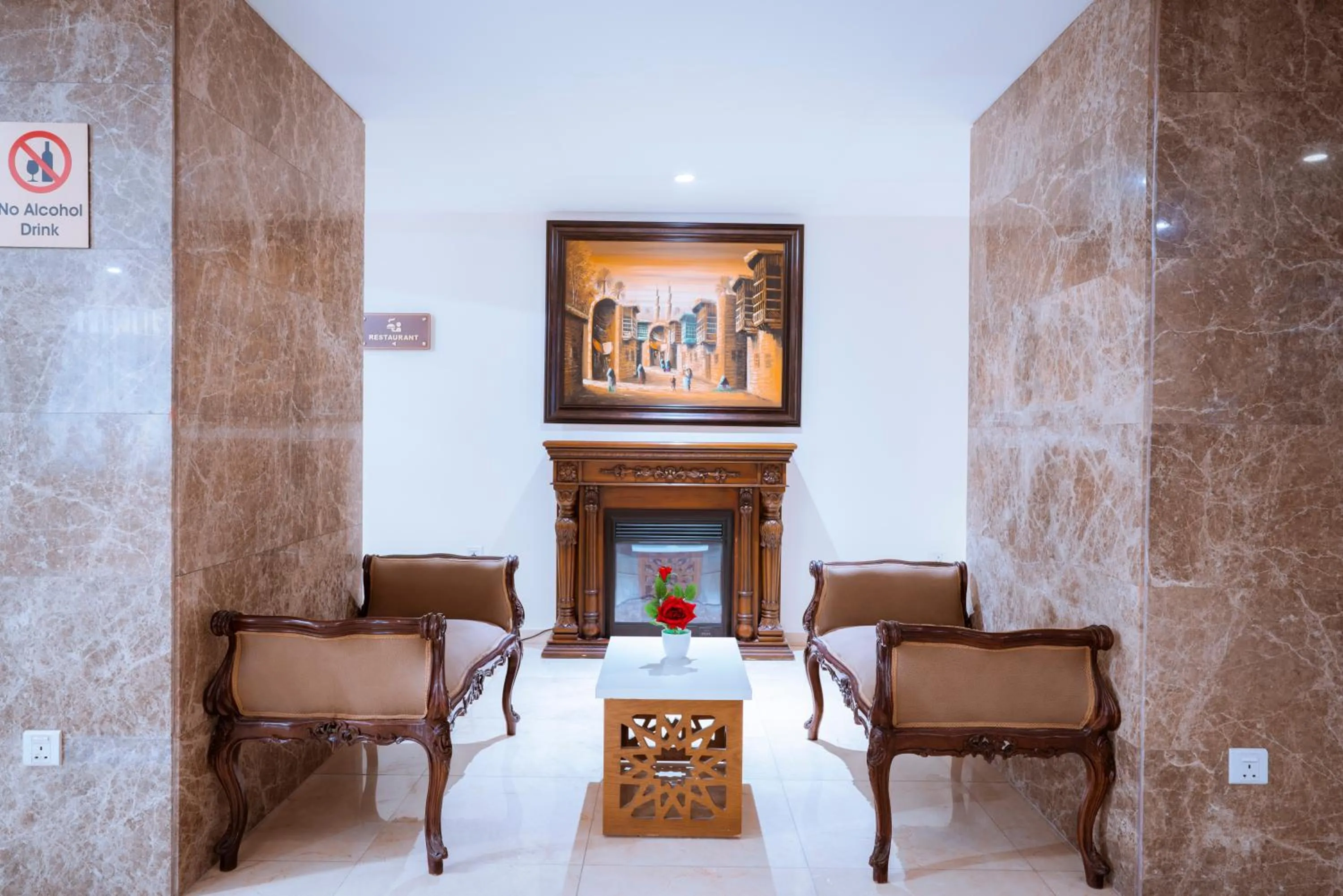 Seating area in Rawa Luxury Hotel Suites