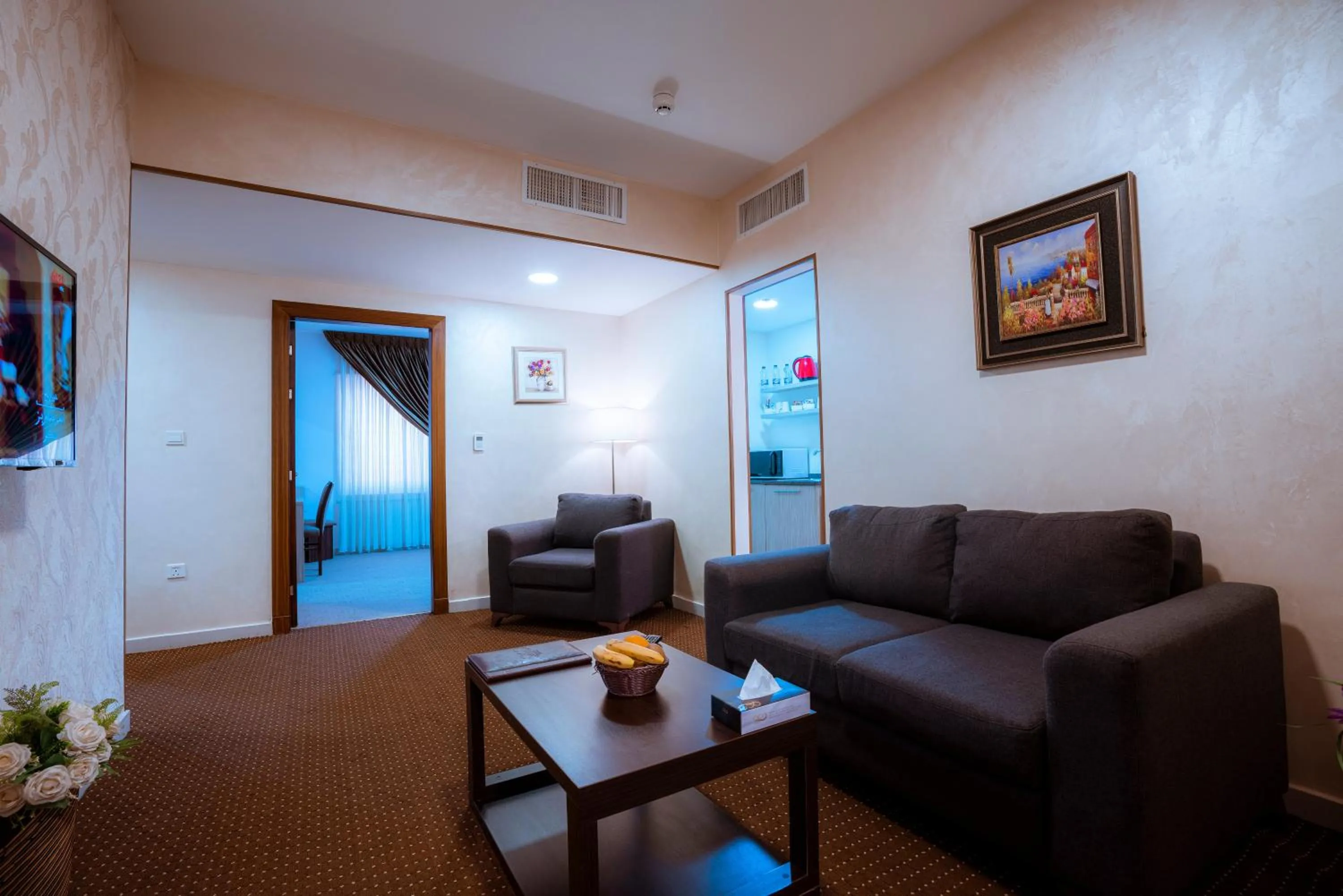 Seating area in Rawa Luxury Hotel Suites