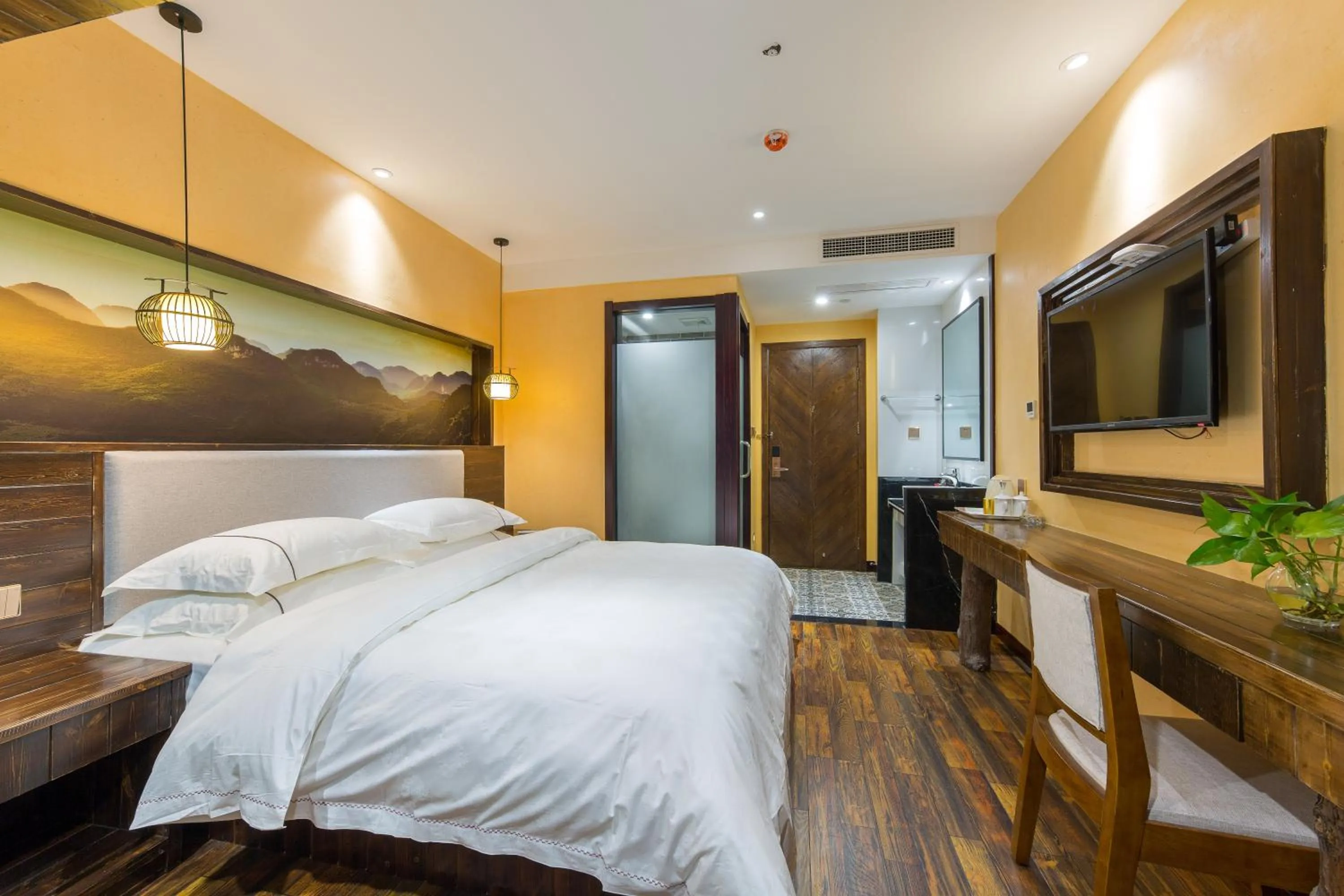 Bed in Yiwu Ruifeng Hotel