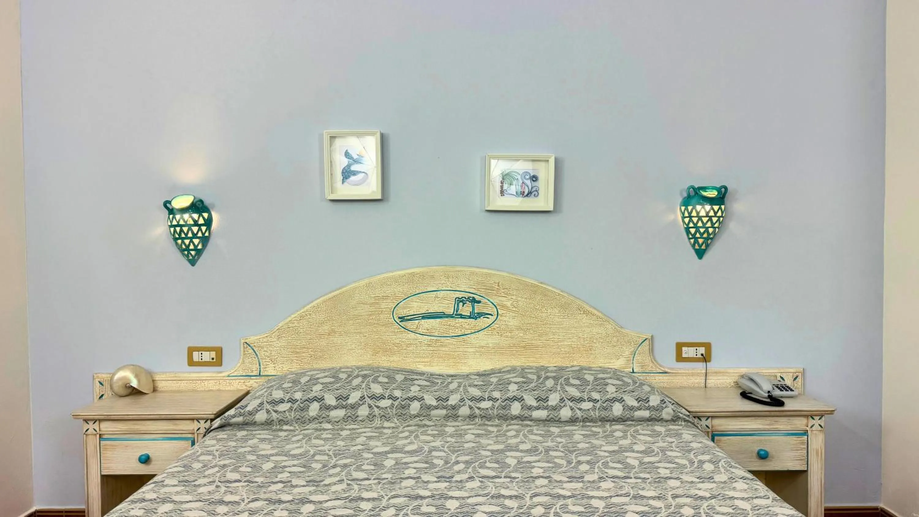 Bed in Hotel le Sabbie