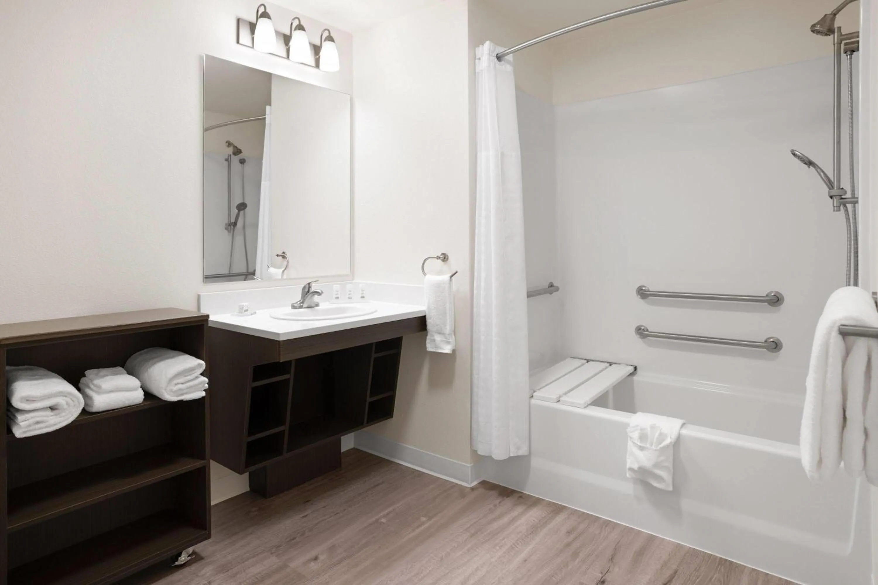 Bathroom in Hawthorn Extended Stay by Wyndham Jackson Alpine