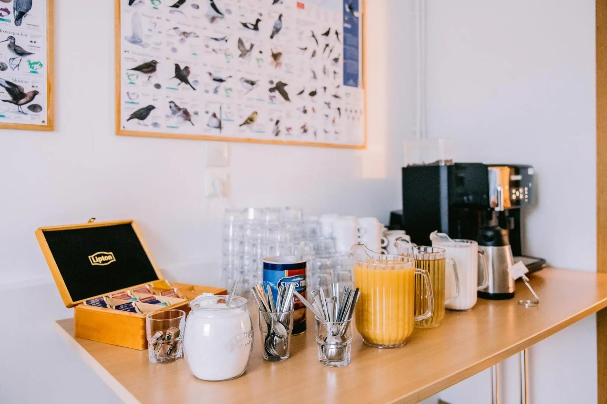 Buffet breakfast in Eldá apartments