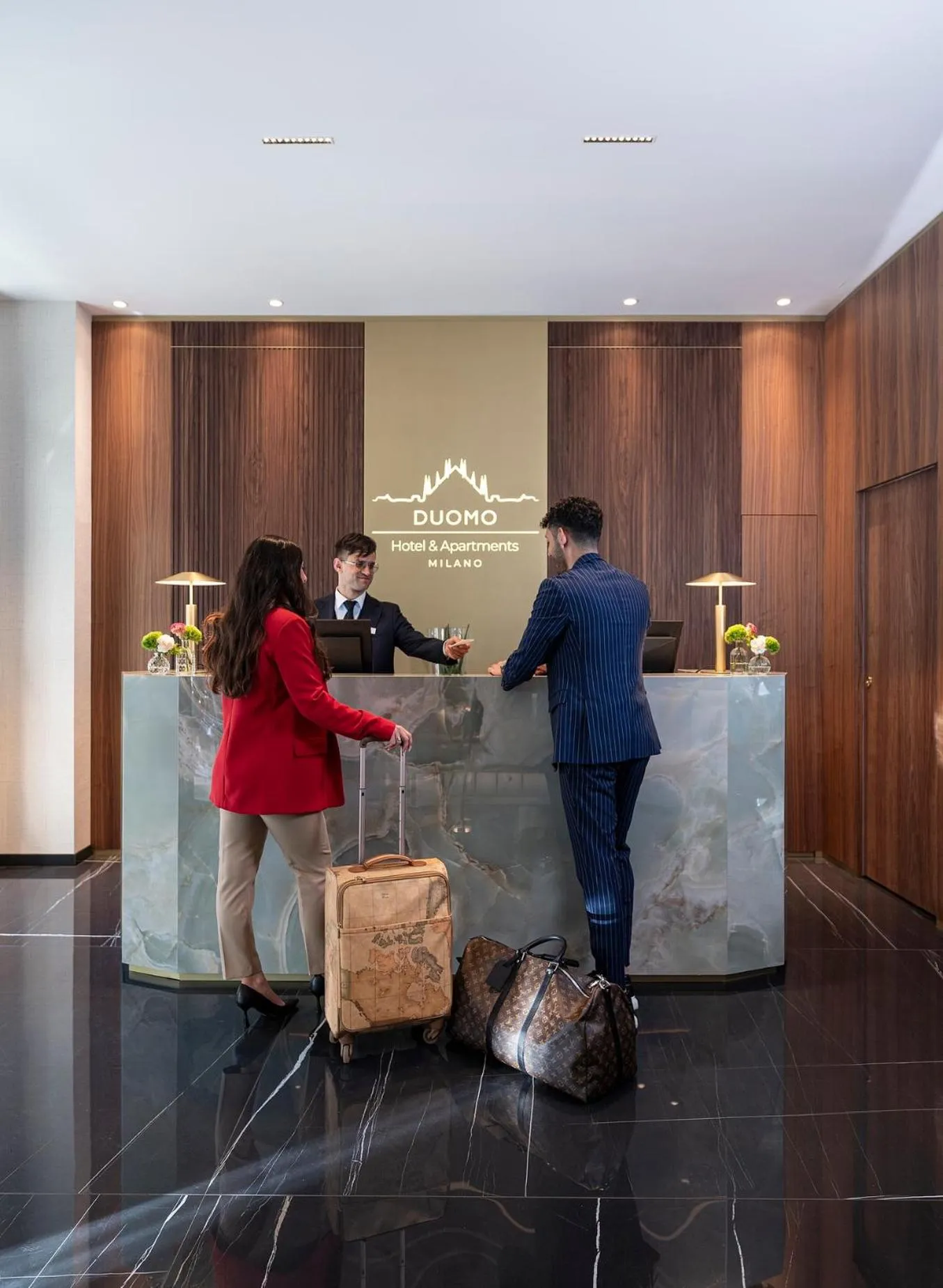 Lobby or reception in Duomo Hotel & Apartments