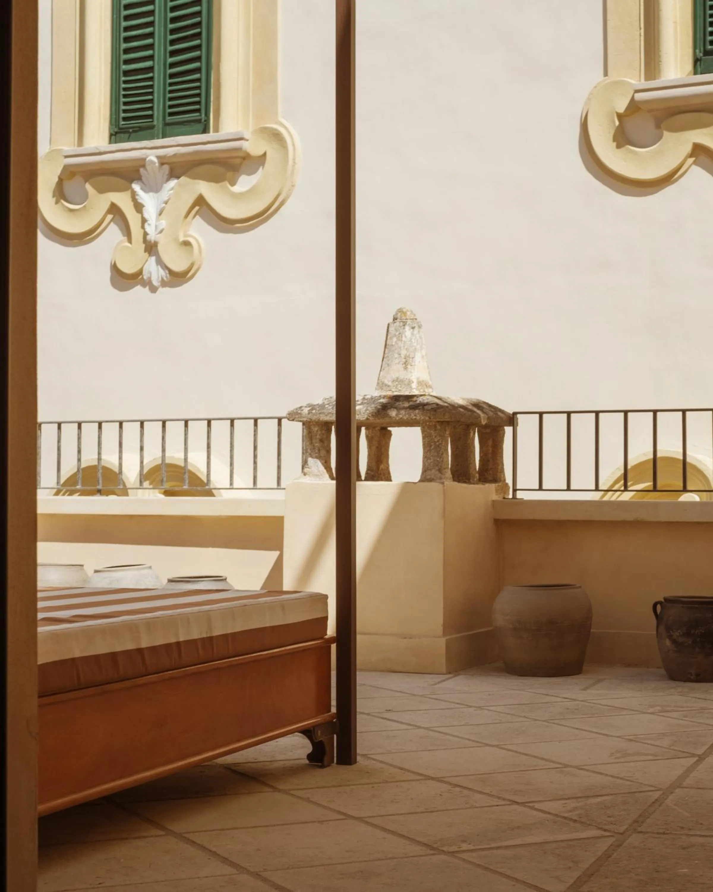 Balcony/Terrace, Bed in Palazzo Presta