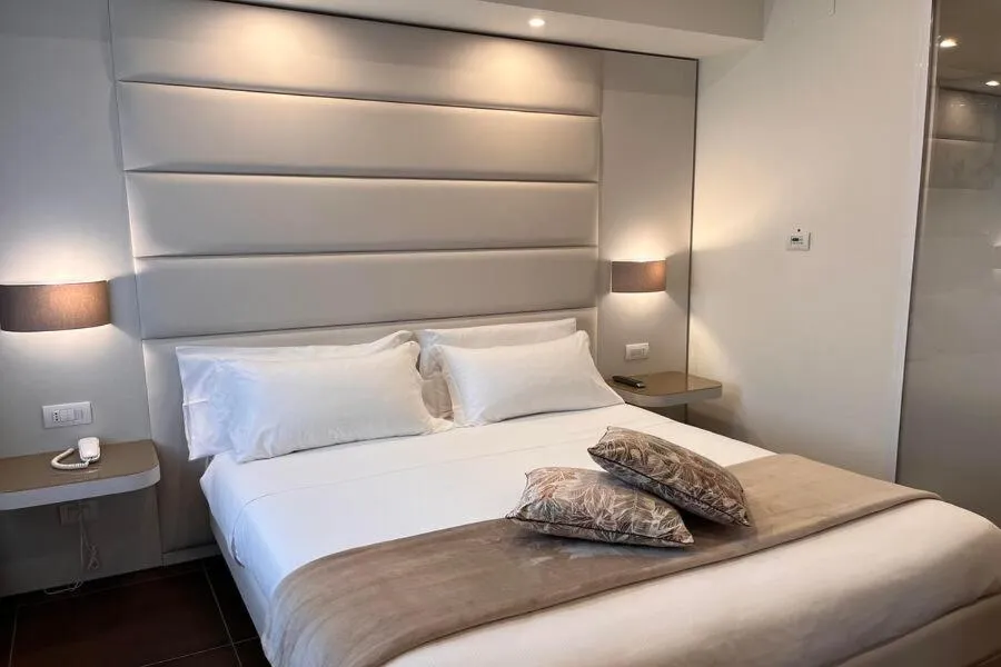 Bed in Bouganville Hill Resort & Wellness Space