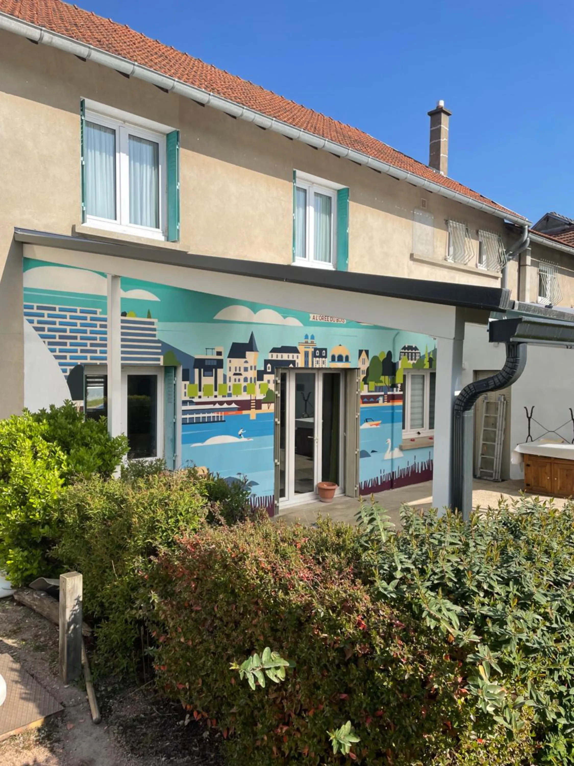 Balcony/Terrace in A L'Orée du Bois chez Doudou&Lolo