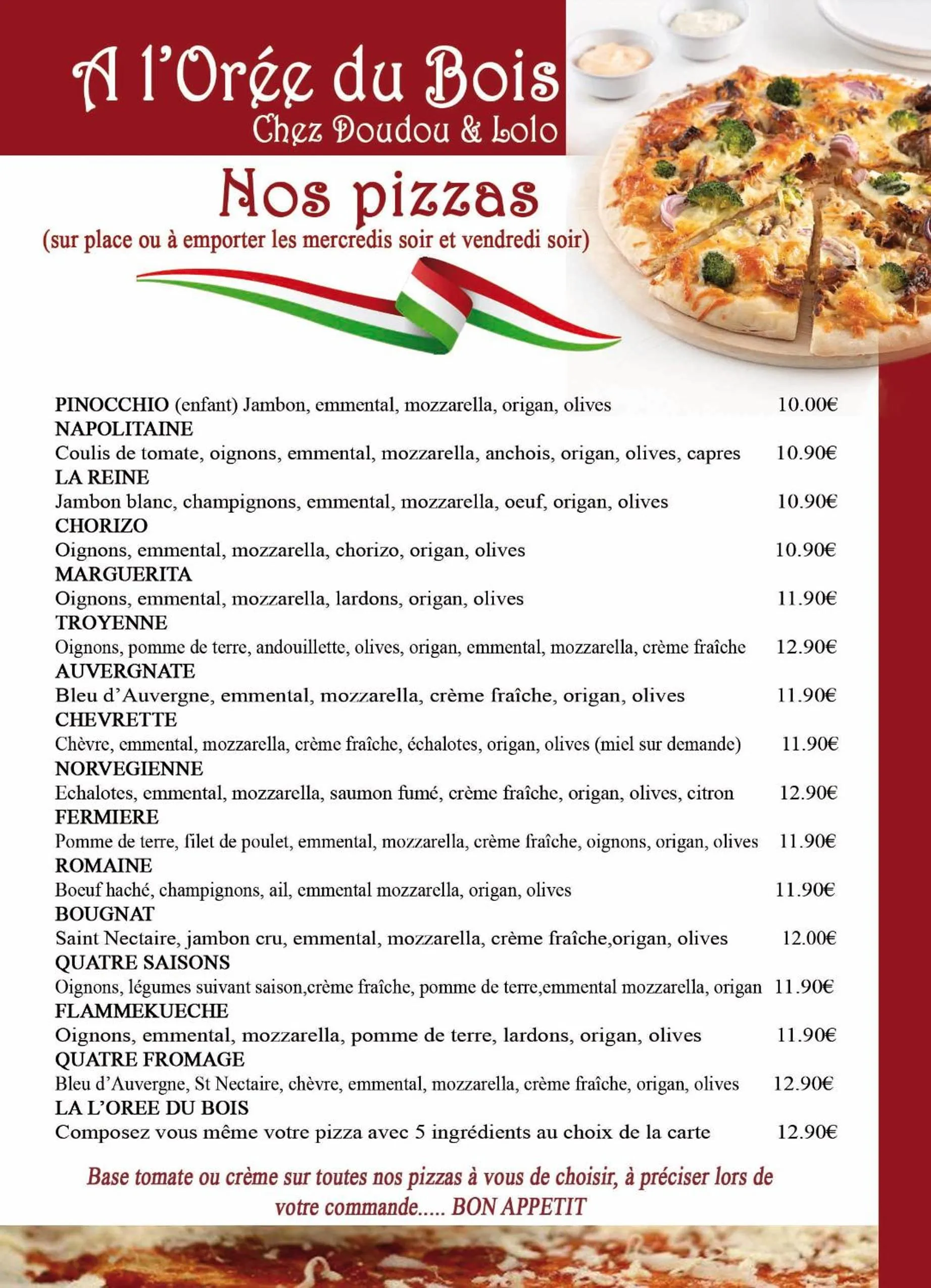 Food in A L'Orée du Bois chez Doudou&Lolo