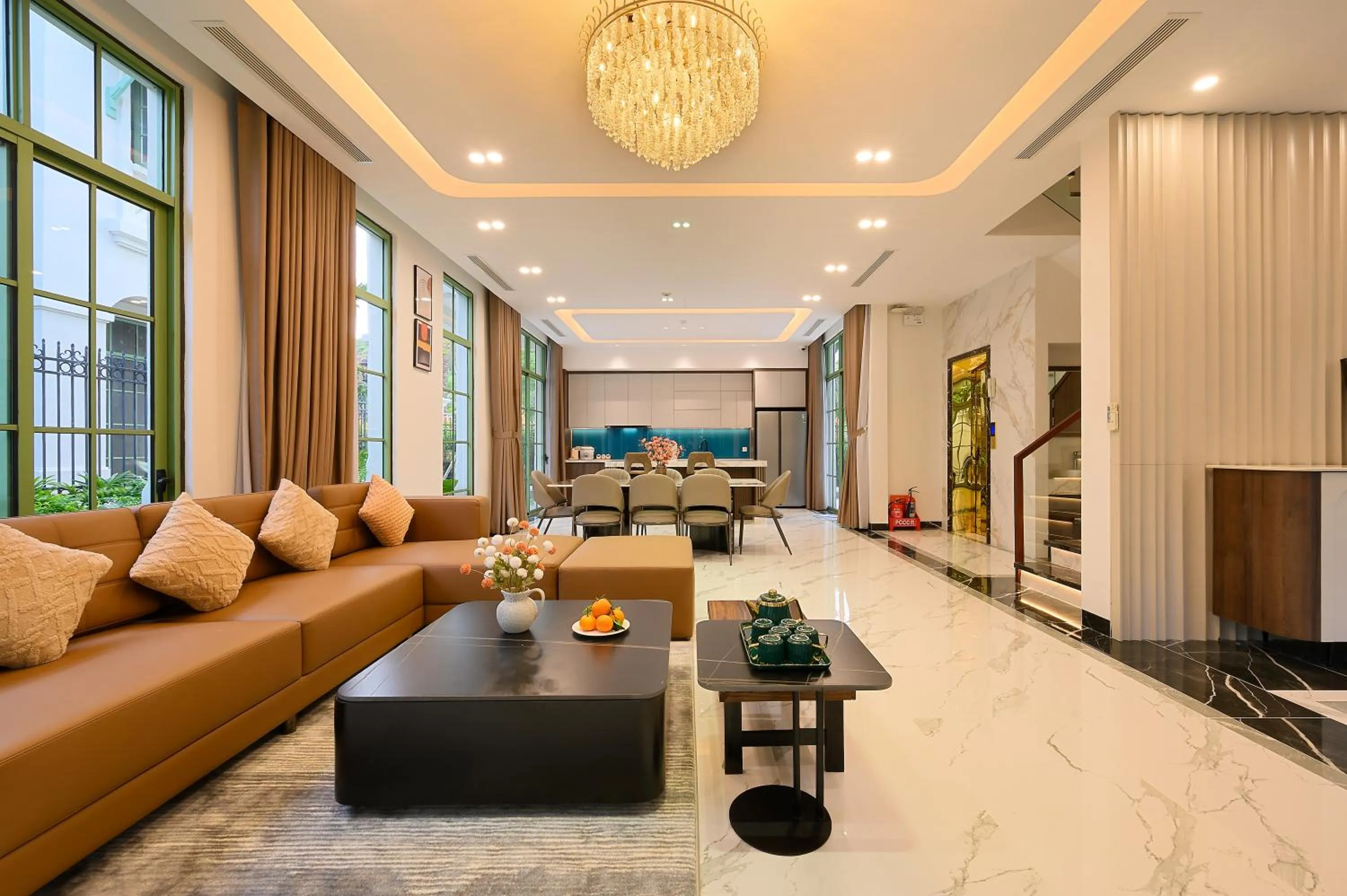 Living room in La isla Apartments & Villas - Sea View & Fireworks Phu Quoc