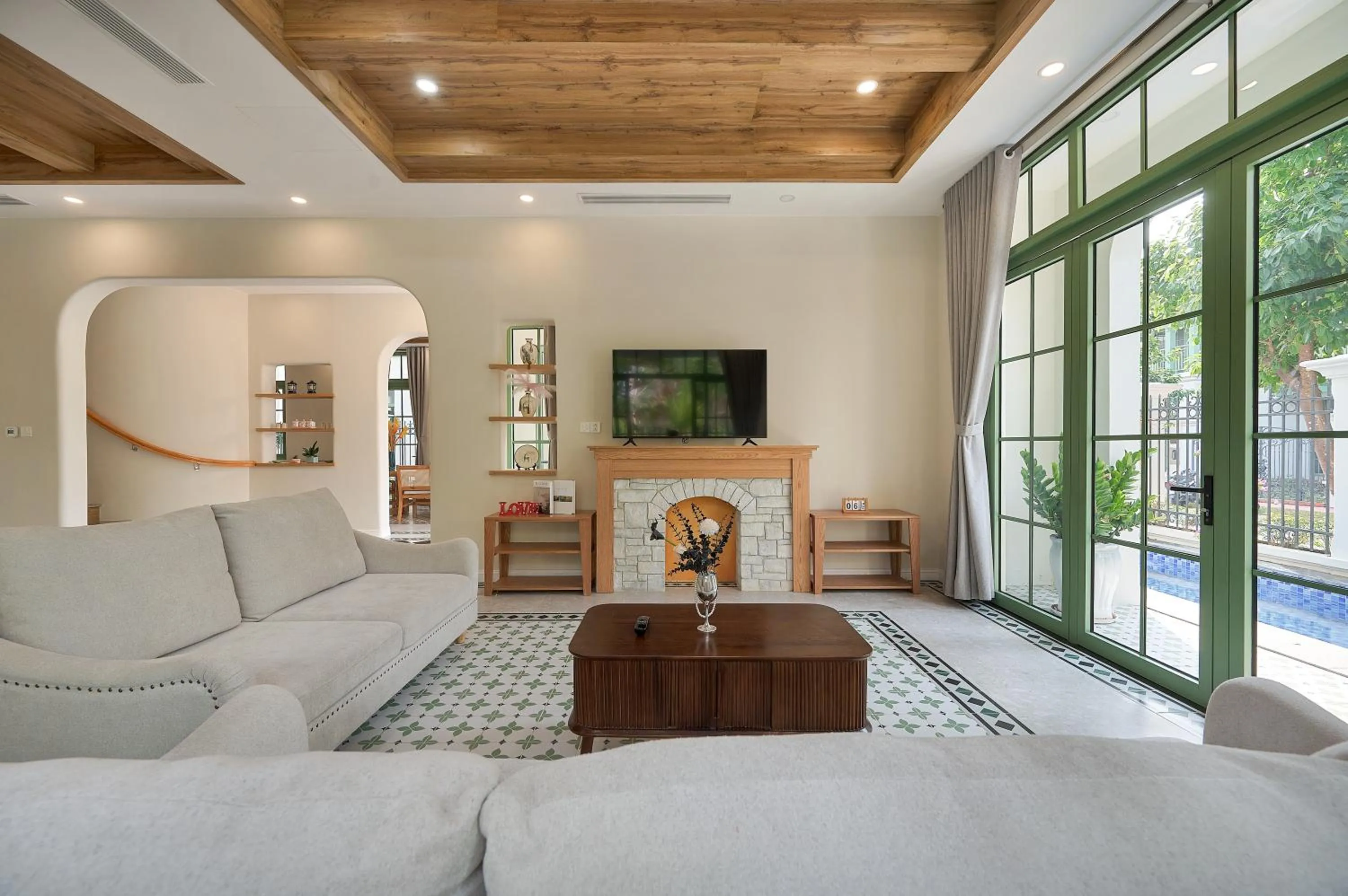 Living room, Bed in La isla Apartments & Villas - Sea View & Fireworks Phu Quoc