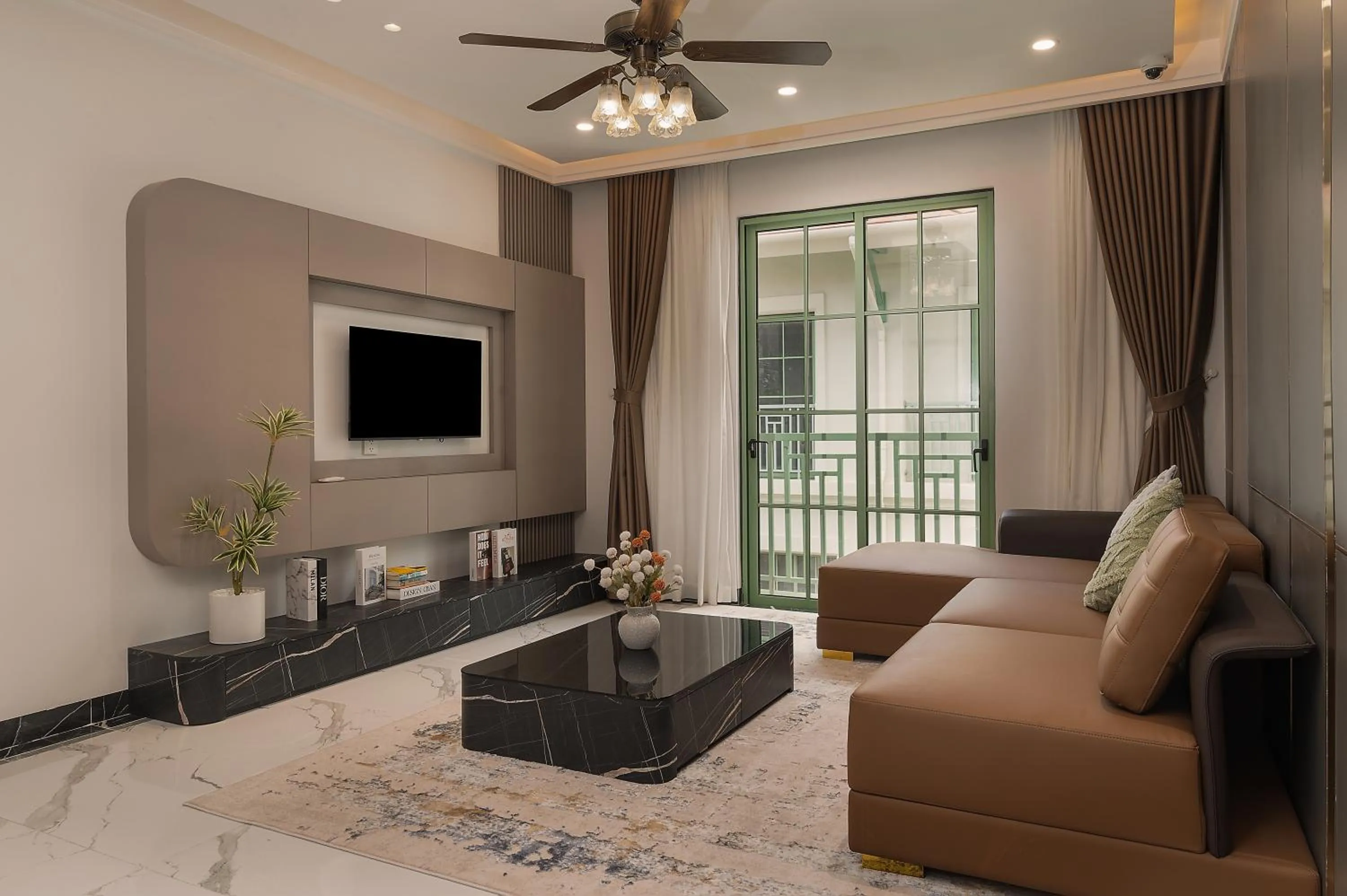 Living room in La isla Apartments & Villas - Sea View & Fireworks Phu Quoc