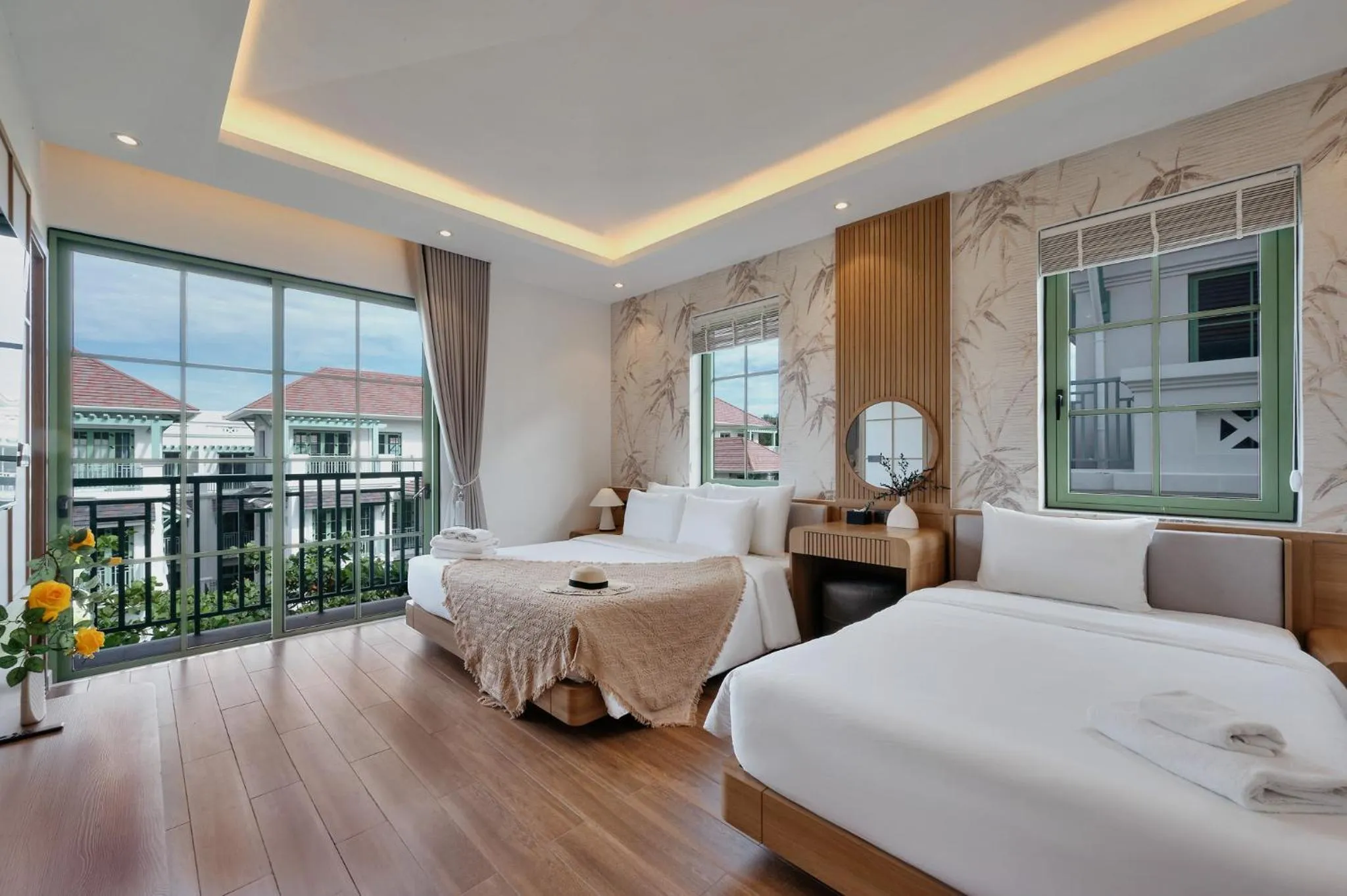 Bed in La isla Apartments & Villas - Sea View & Fireworks Phu Quoc