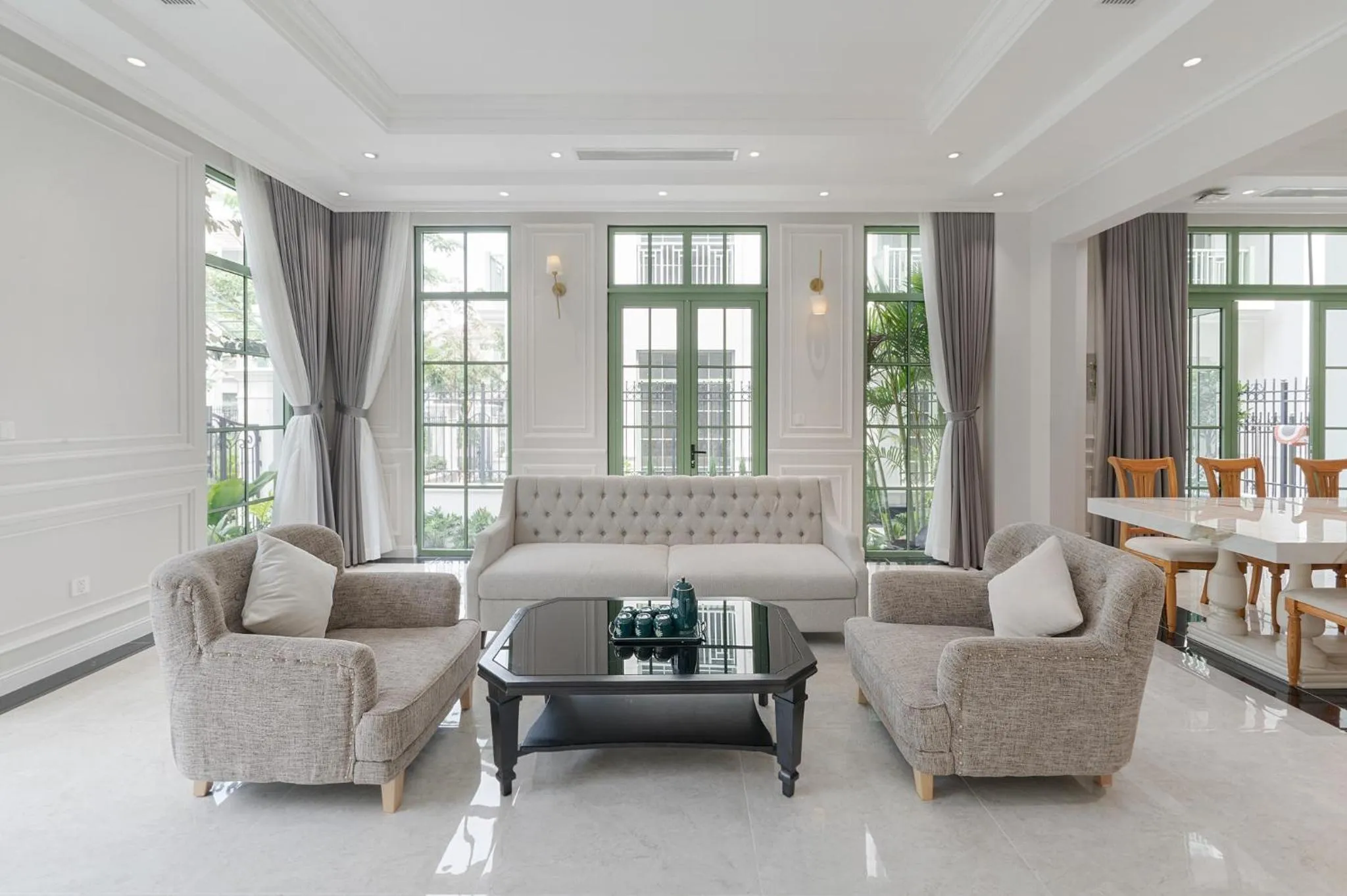 Living room in La isla Apartments & Villas - Sea View & Fireworks Phu Quoc