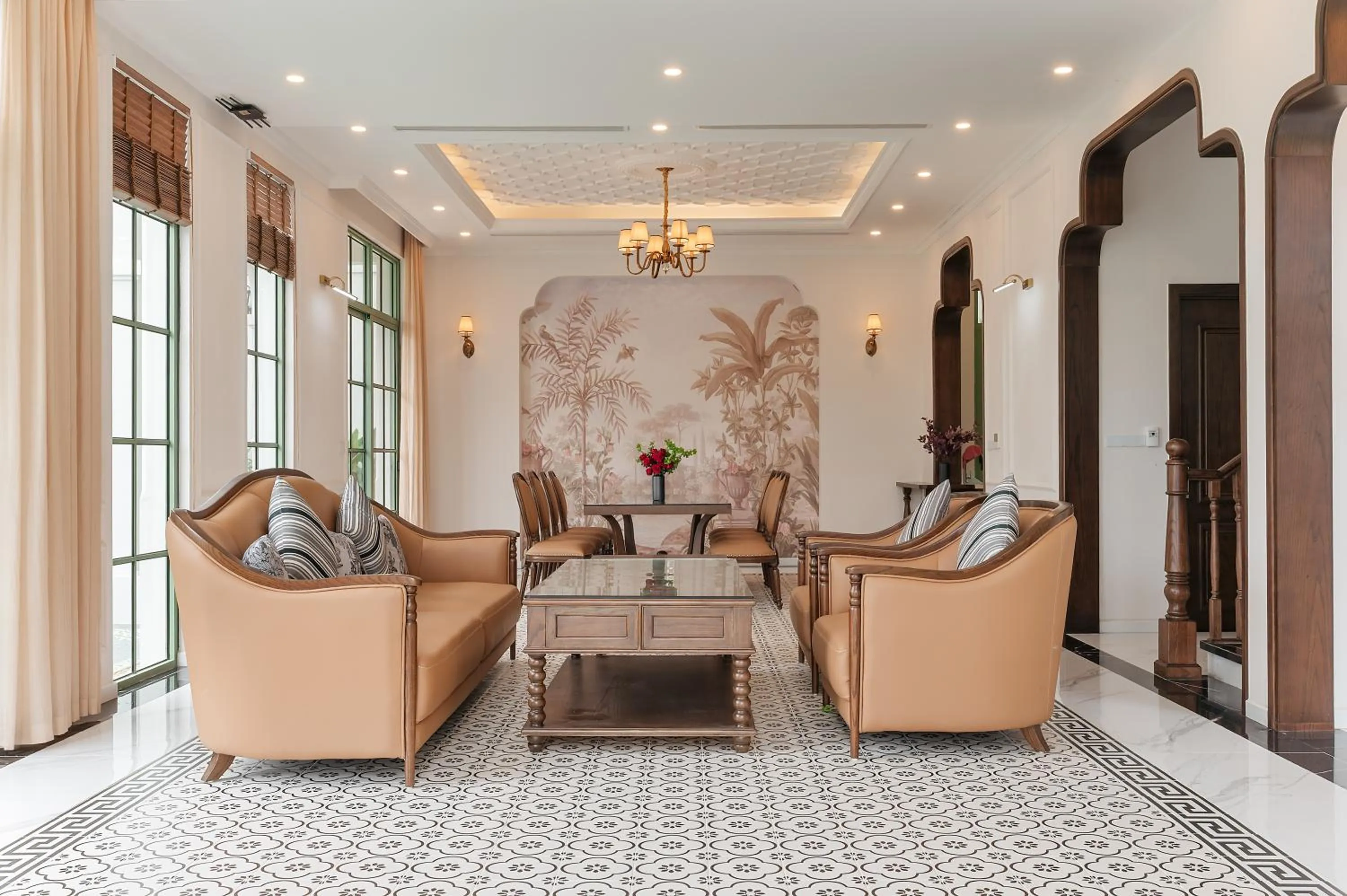 Living room in La isla Apartments & Villas - Sea View & Fireworks Phu Quoc