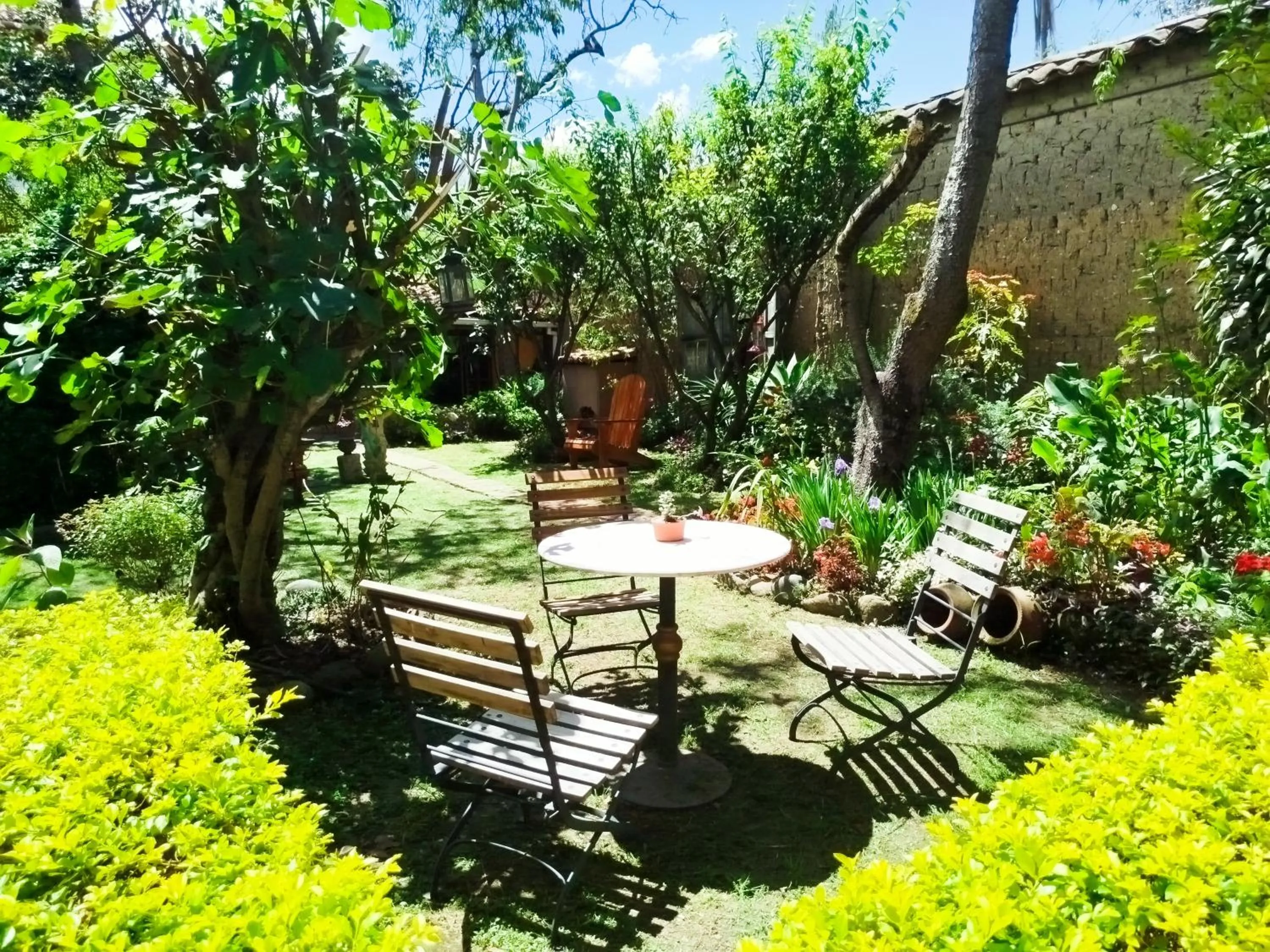 Garden in Hotel Boutique Casa Montalvo Cuenca