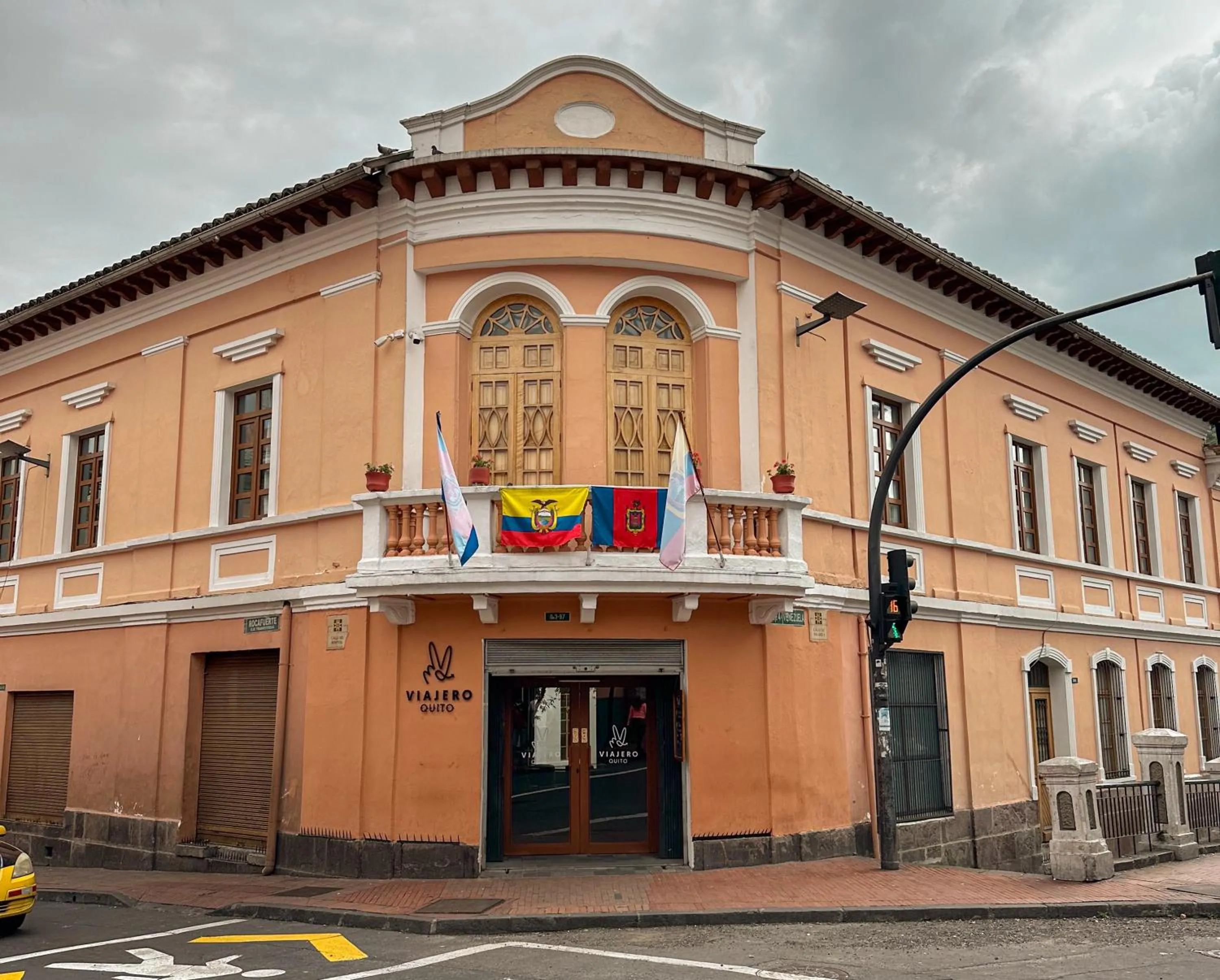 Property building in Viajero Quito Hostel