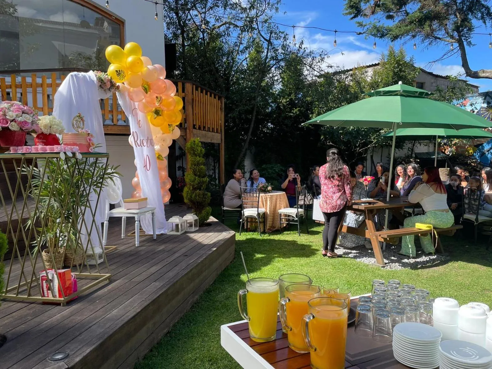 Patio in Viajero Quito Hostel