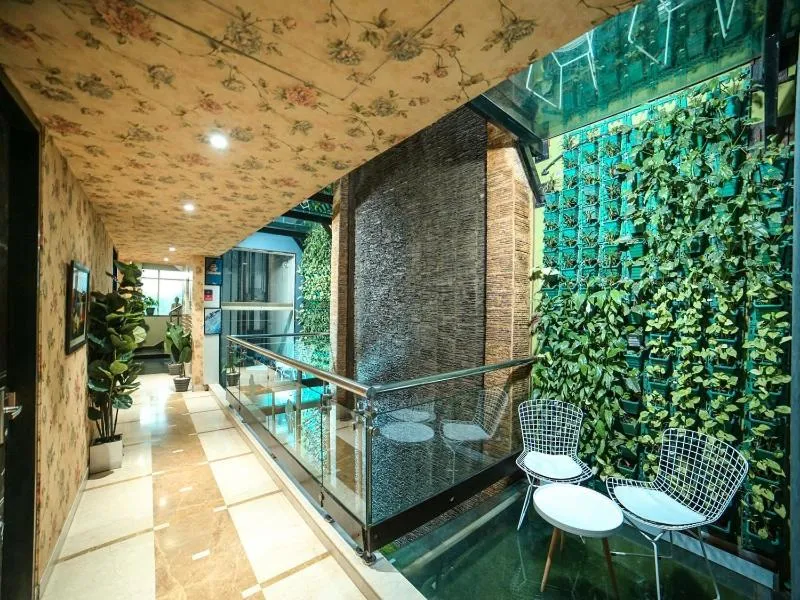 Seating area in WoodApple Residency