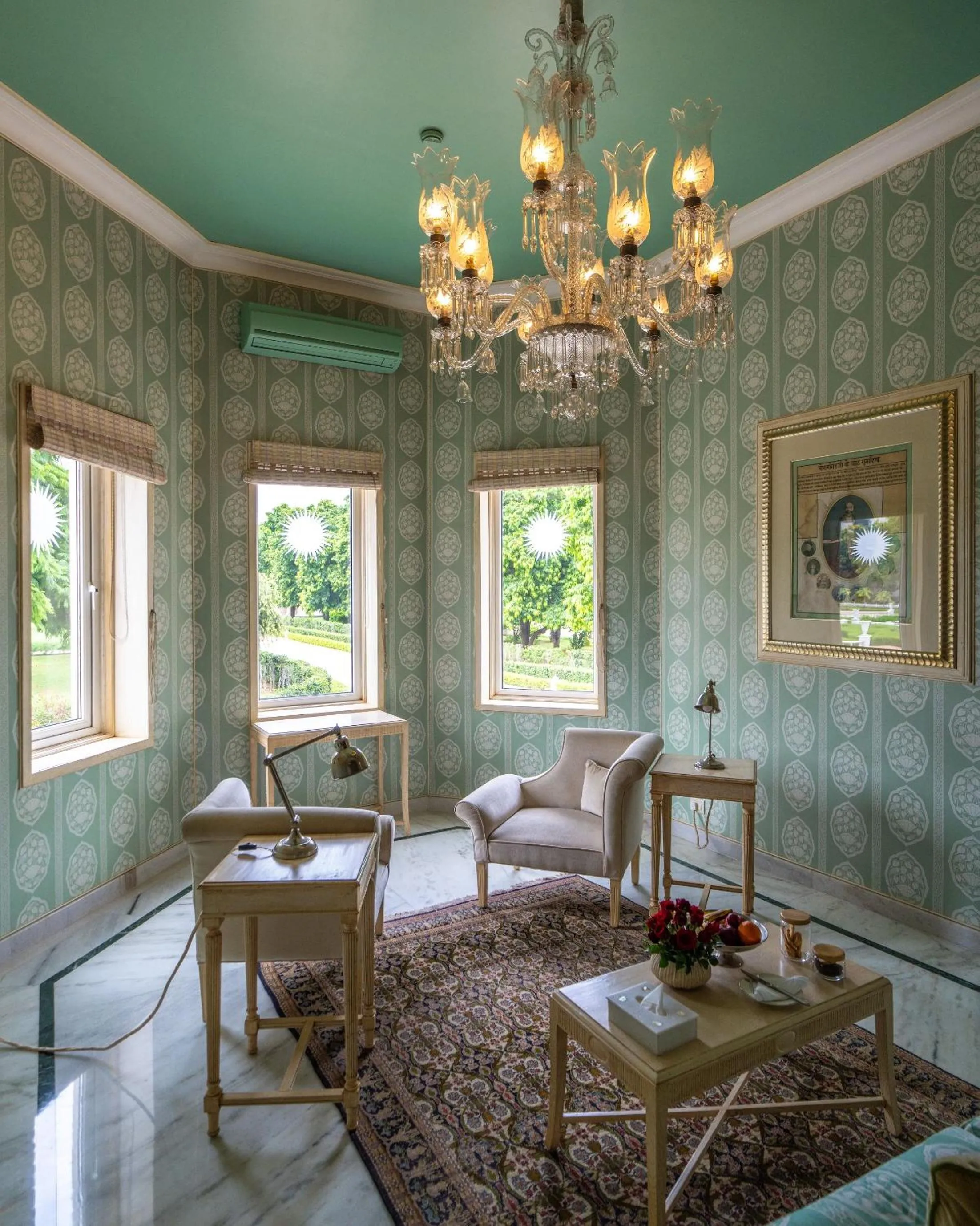 Living room in Rajmahal Palace RAAS