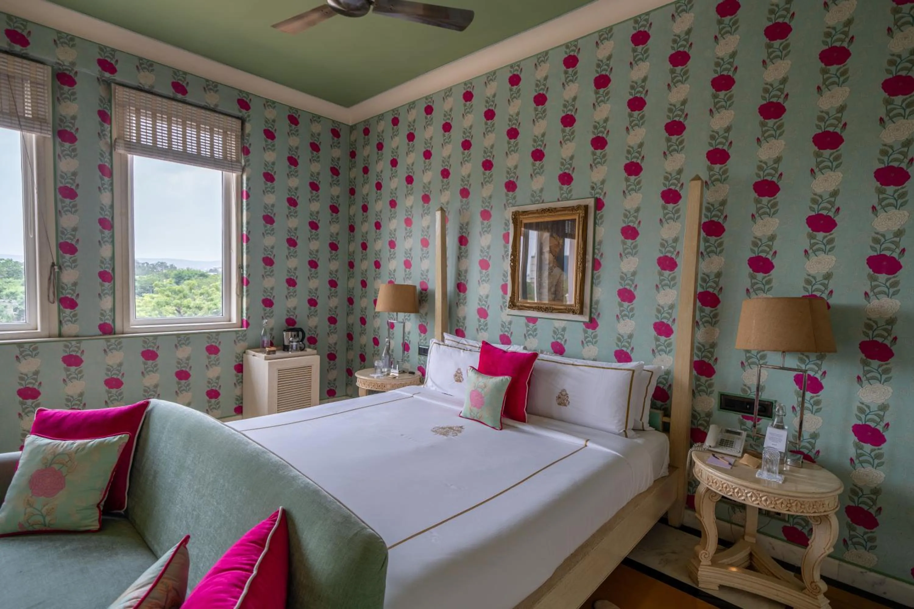 Bedroom, Bed in Rajmahal Palace RAAS