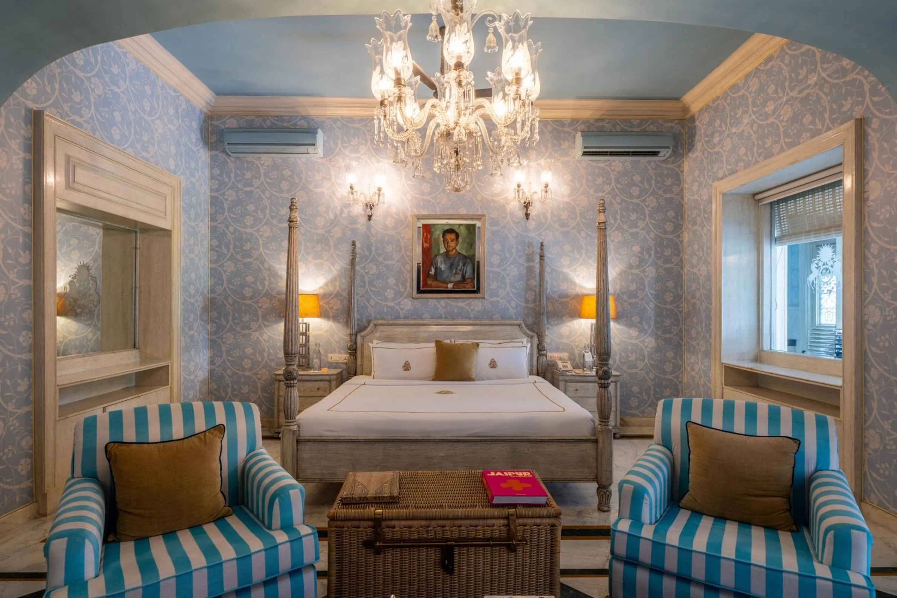 Bedroom, Bed in Rajmahal Palace RAAS