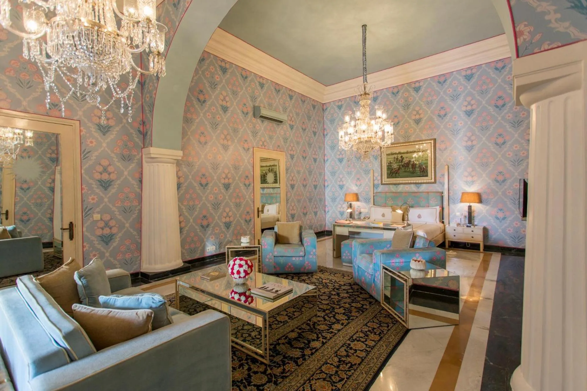 Living room in Rajmahal Palace RAAS